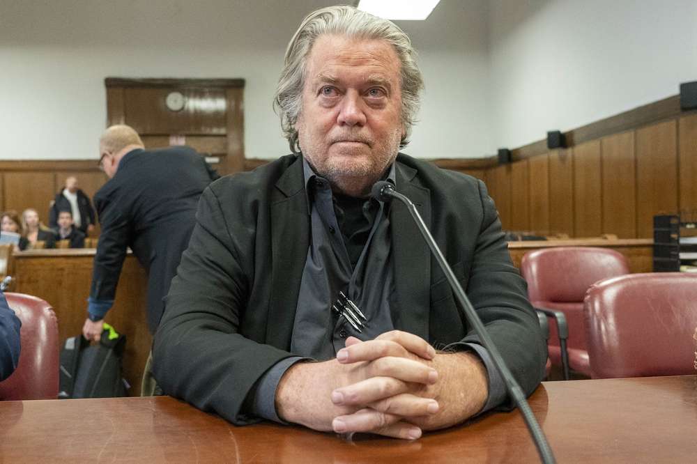 Steve Bannon says he'll fight a judge's ruling that he must report to prison by July 1 to serve his four-month sentence for defying a subpoena from the House committee that investigated the US Capitol insurrection. Photo / New York Post via AP, Pool