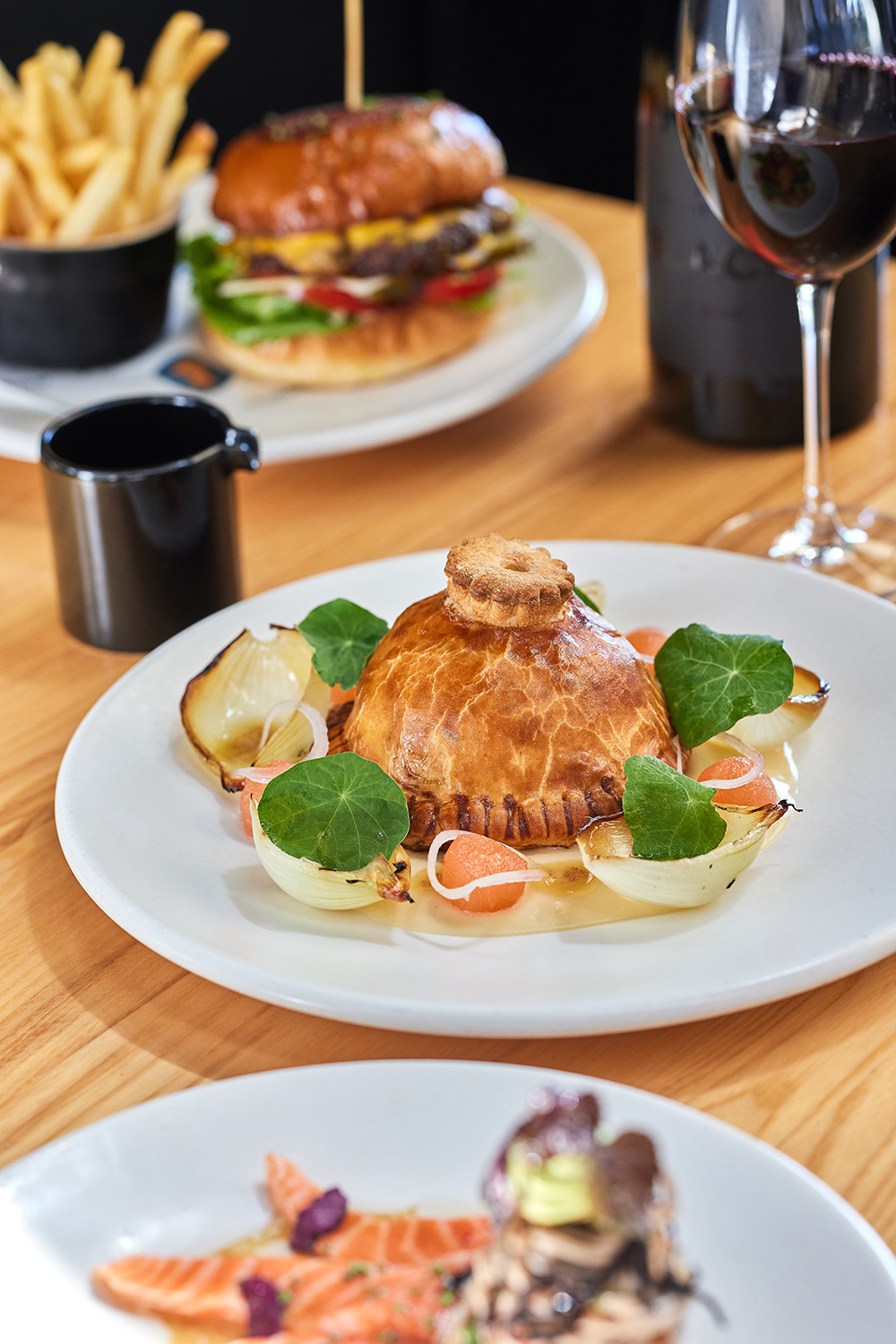 The duck pie with mustard, apple and parsnip puree on the new spring menu at Ampersand. Photo / Babiche Martens