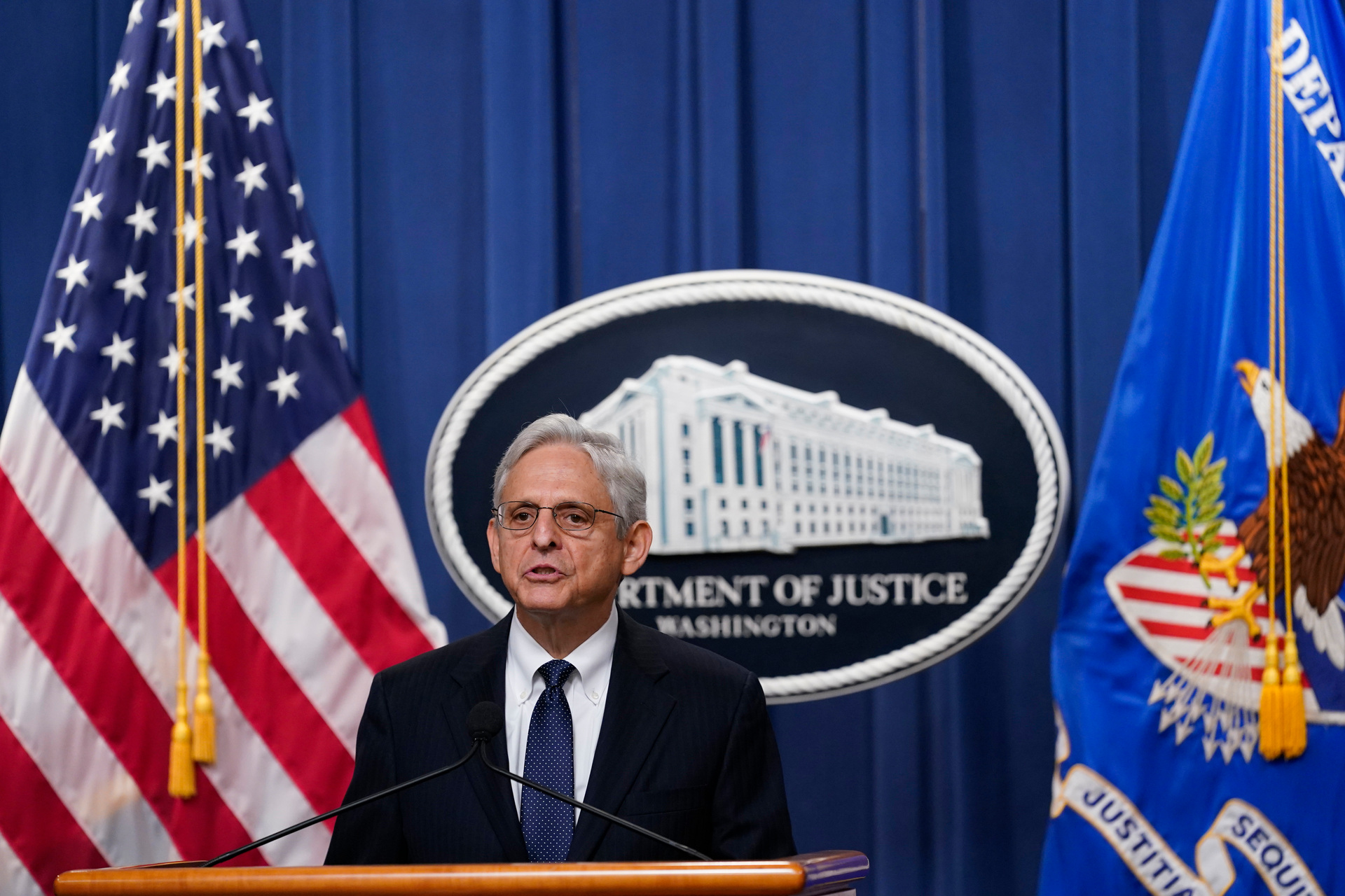 US Attorney General Merrick Garland said there was great public interest in unsealing the search warrant. Photo / AP