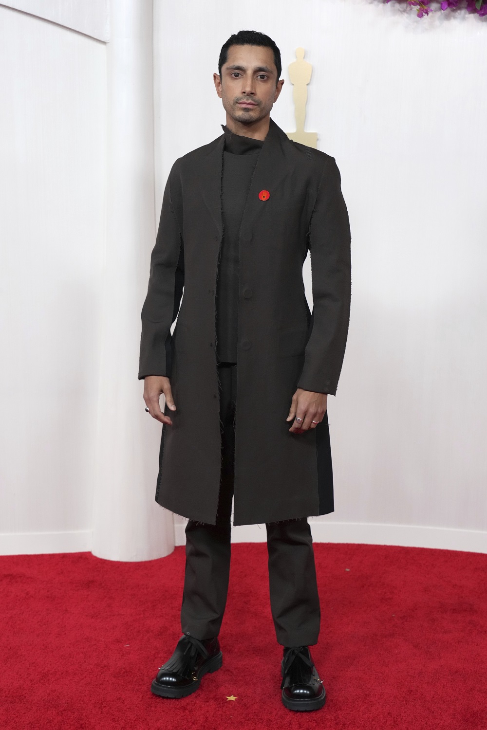 Riz Ahmed arrives at the Academy Awards in Los Angeles. Photo / AP