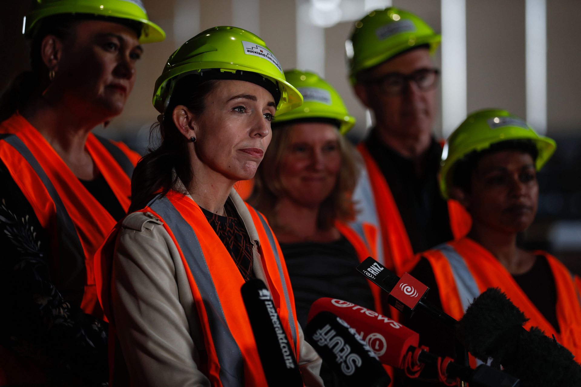 Then-Prime Minister Jacinda Ardern visited the Auckland Film Studios in Henderson in October 2022. Photo / Dean Purcell 