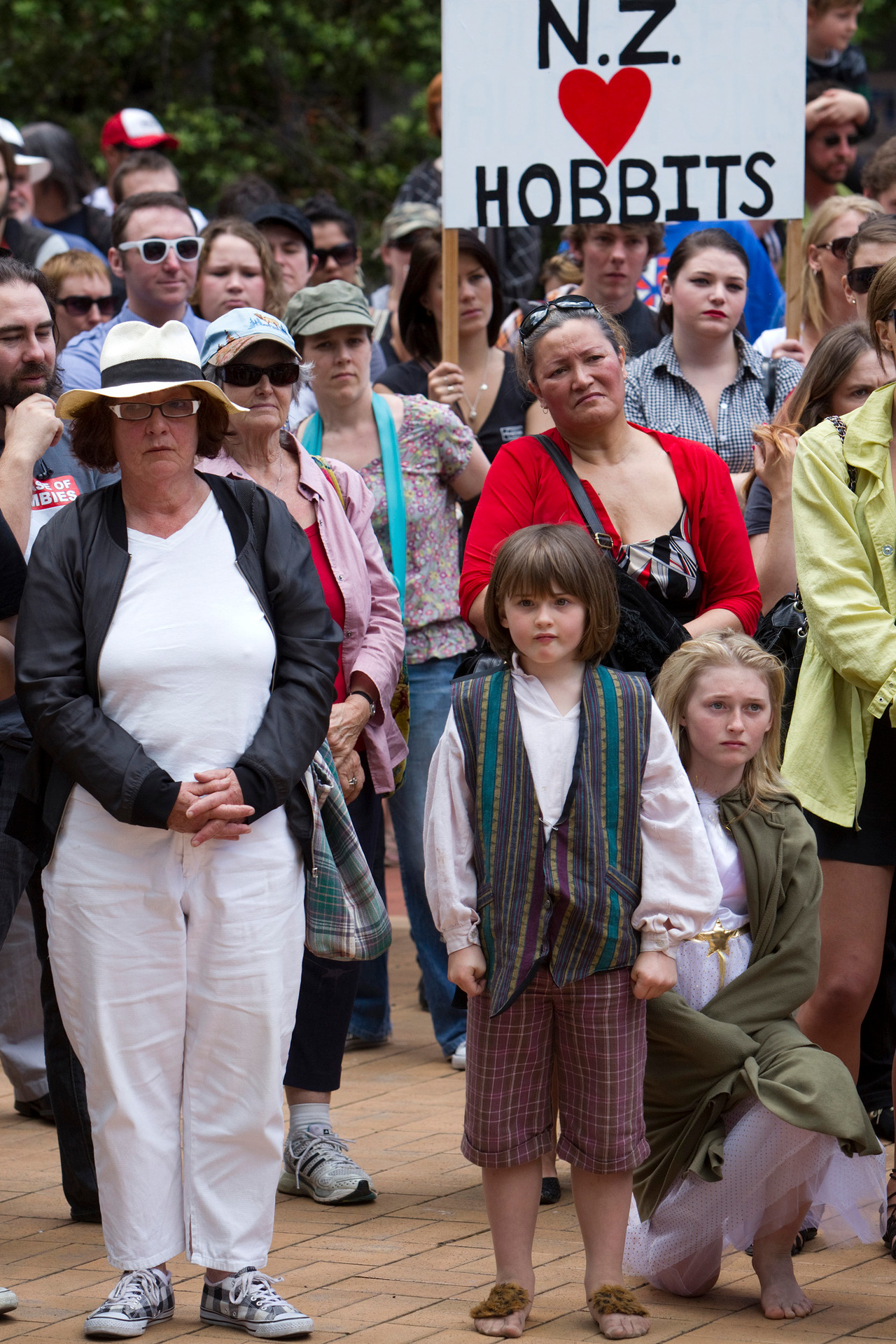 During an industrial dispute in 2010 while The Hobbit trilogy was in production, Sir Peter Jackson backed protests against unions. Photo / NZPA 