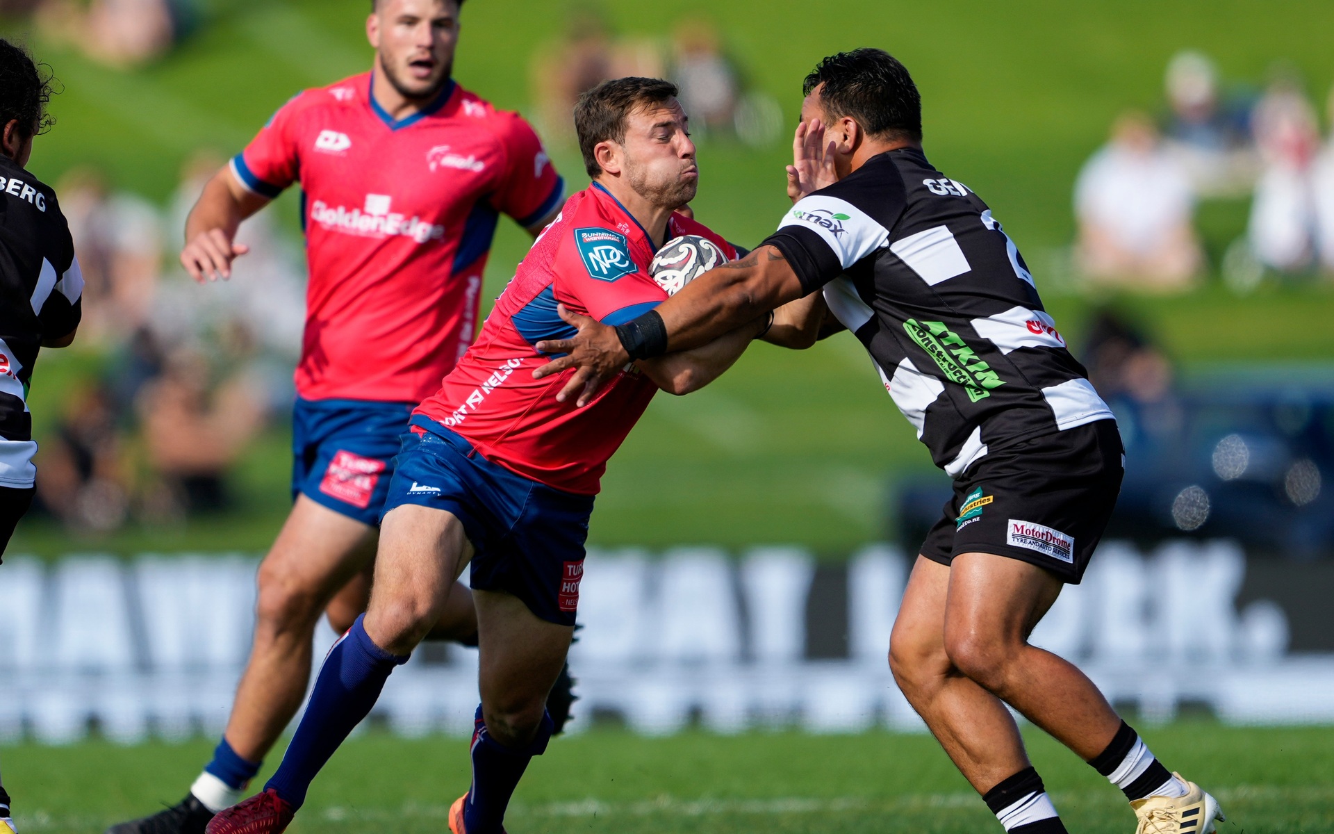 Tasman's Mitch Hunt in action against Hawke's Bay during last weekend's Ranfurly Shield clash. Photo / Photosport