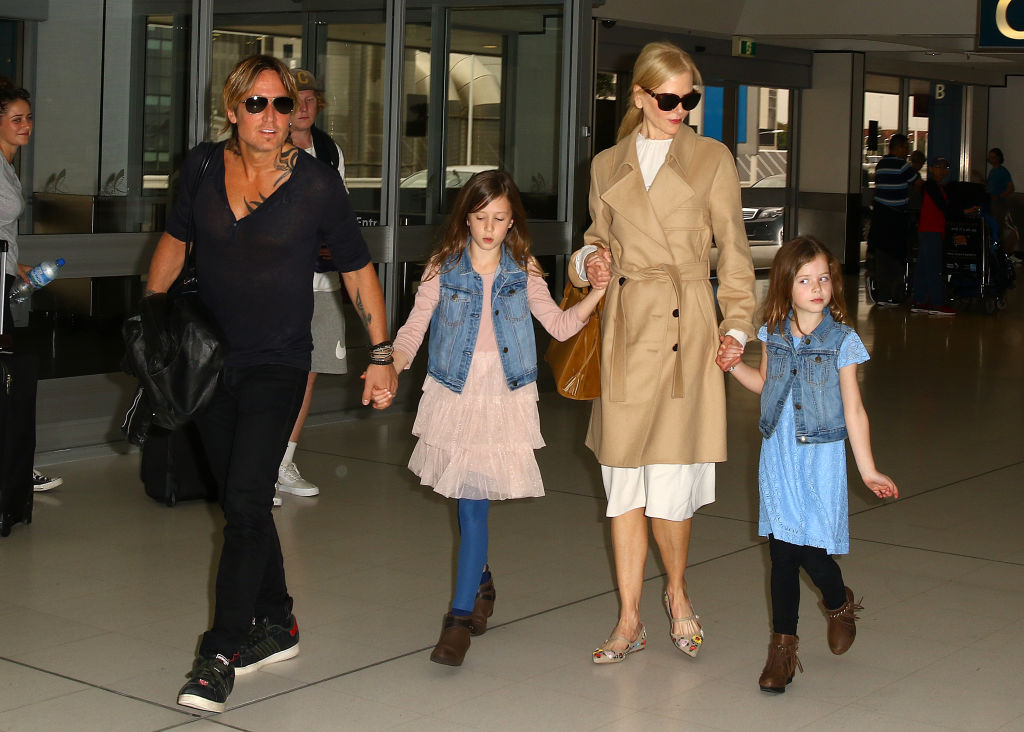 Nicole Kidman and Keith Urban with their daughters Faith Margaret and Sunday Rose, 2017. Photo / Getty Images