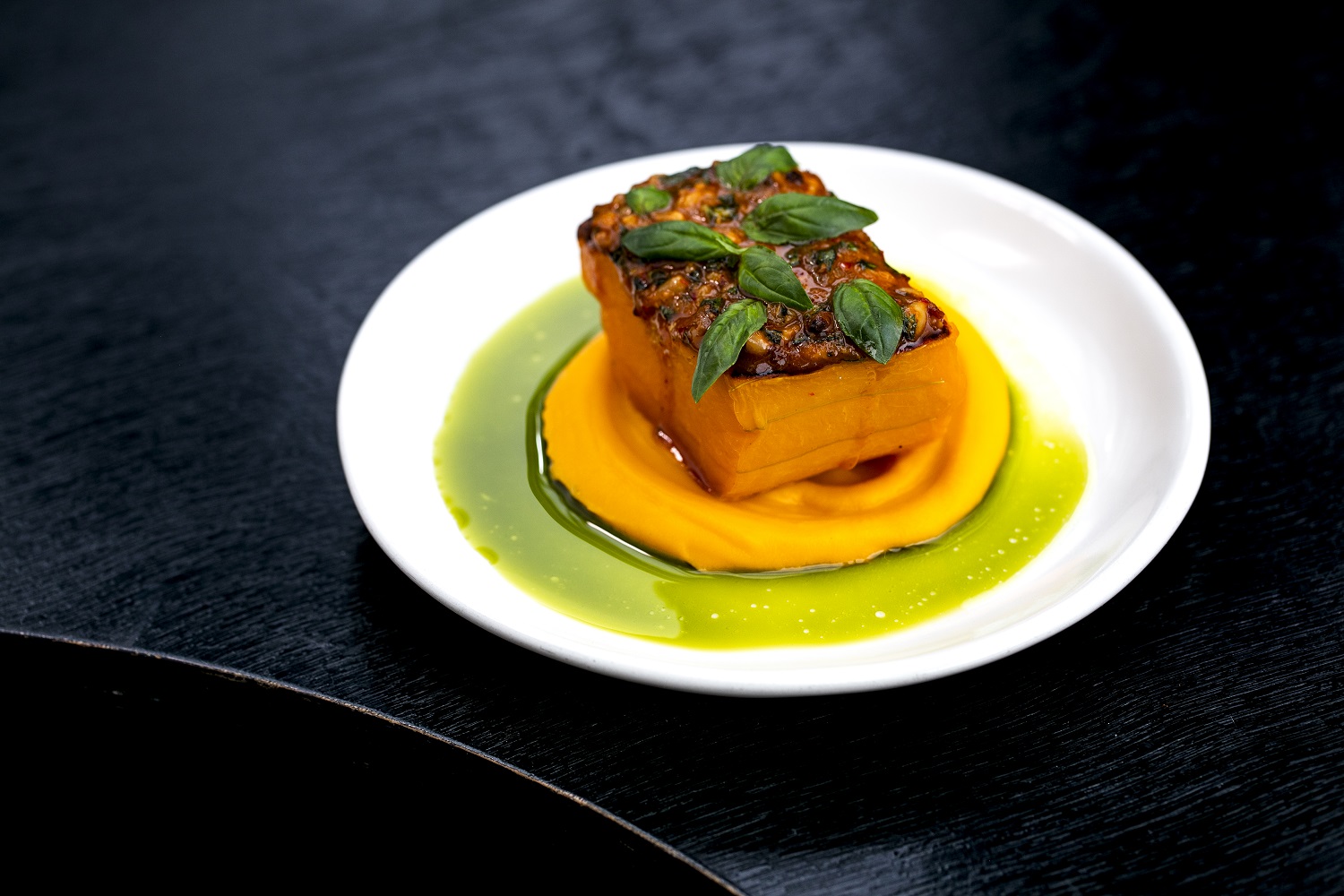 Hello Beasty’s butternut pumpkin with Korean pesto. Photo / Babiche Martens