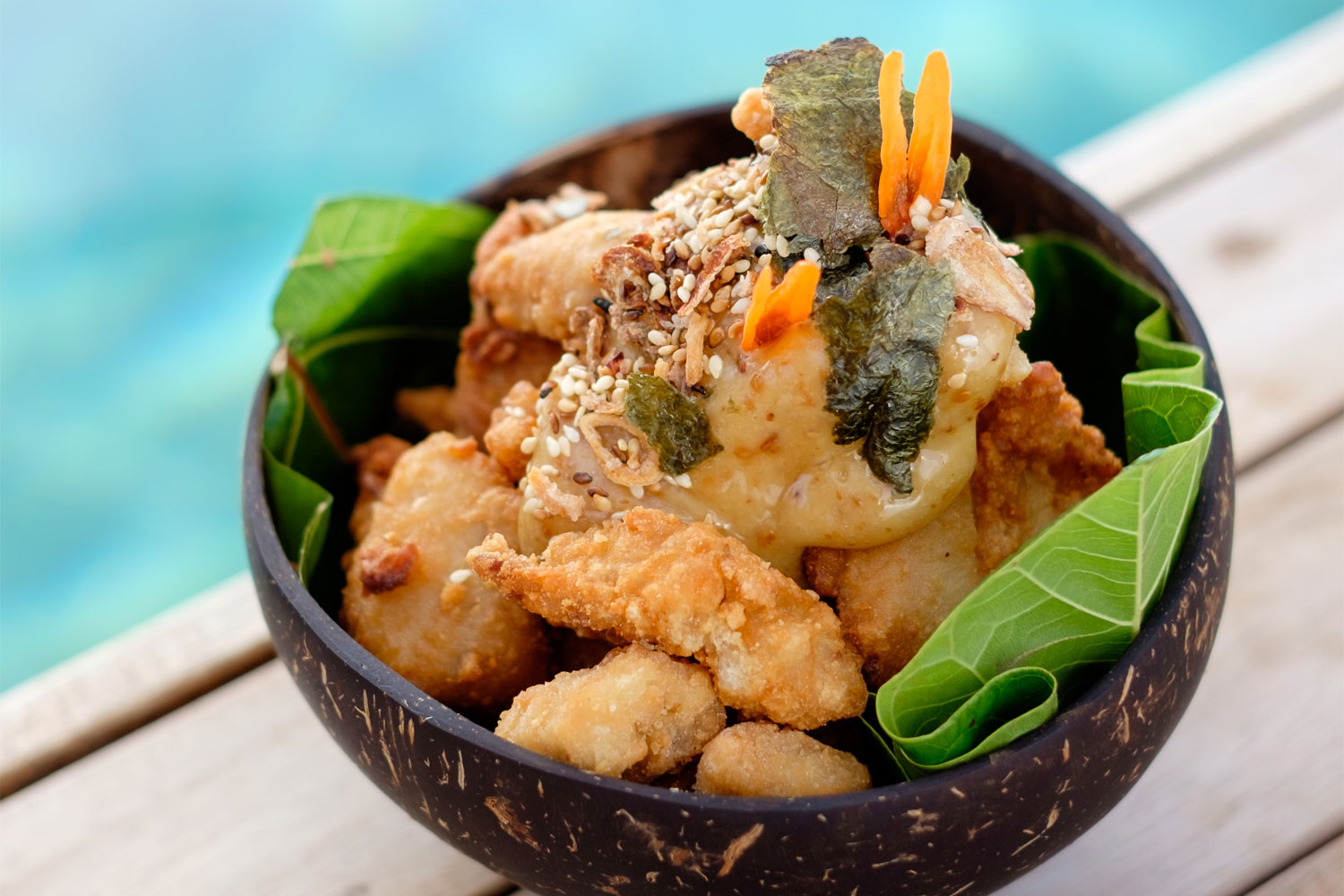 Fried chicken with nori granola at Malamala. Photo / Supplied