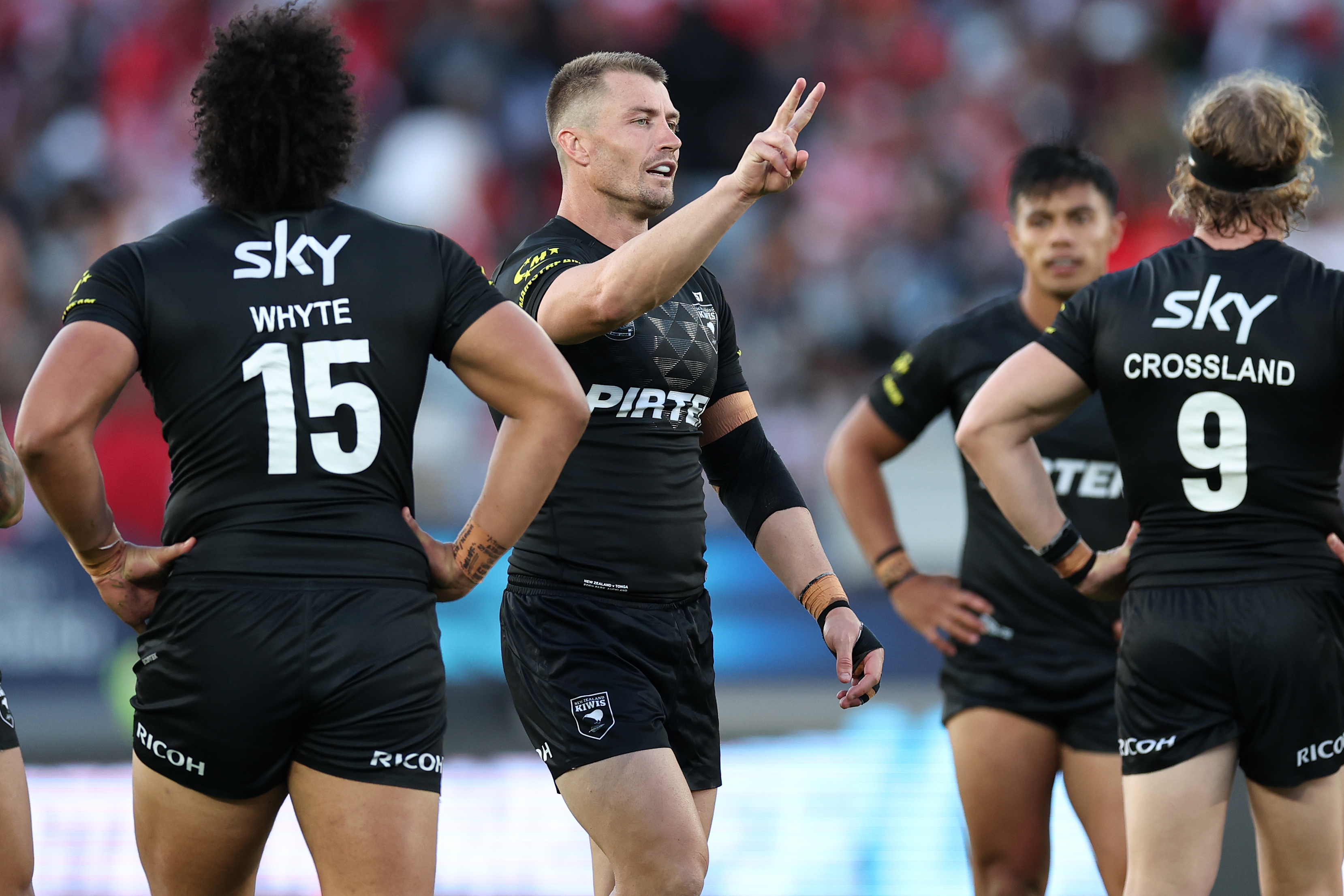 Kieran Foran in his last test on New Zealand soil. Photo / Photosport