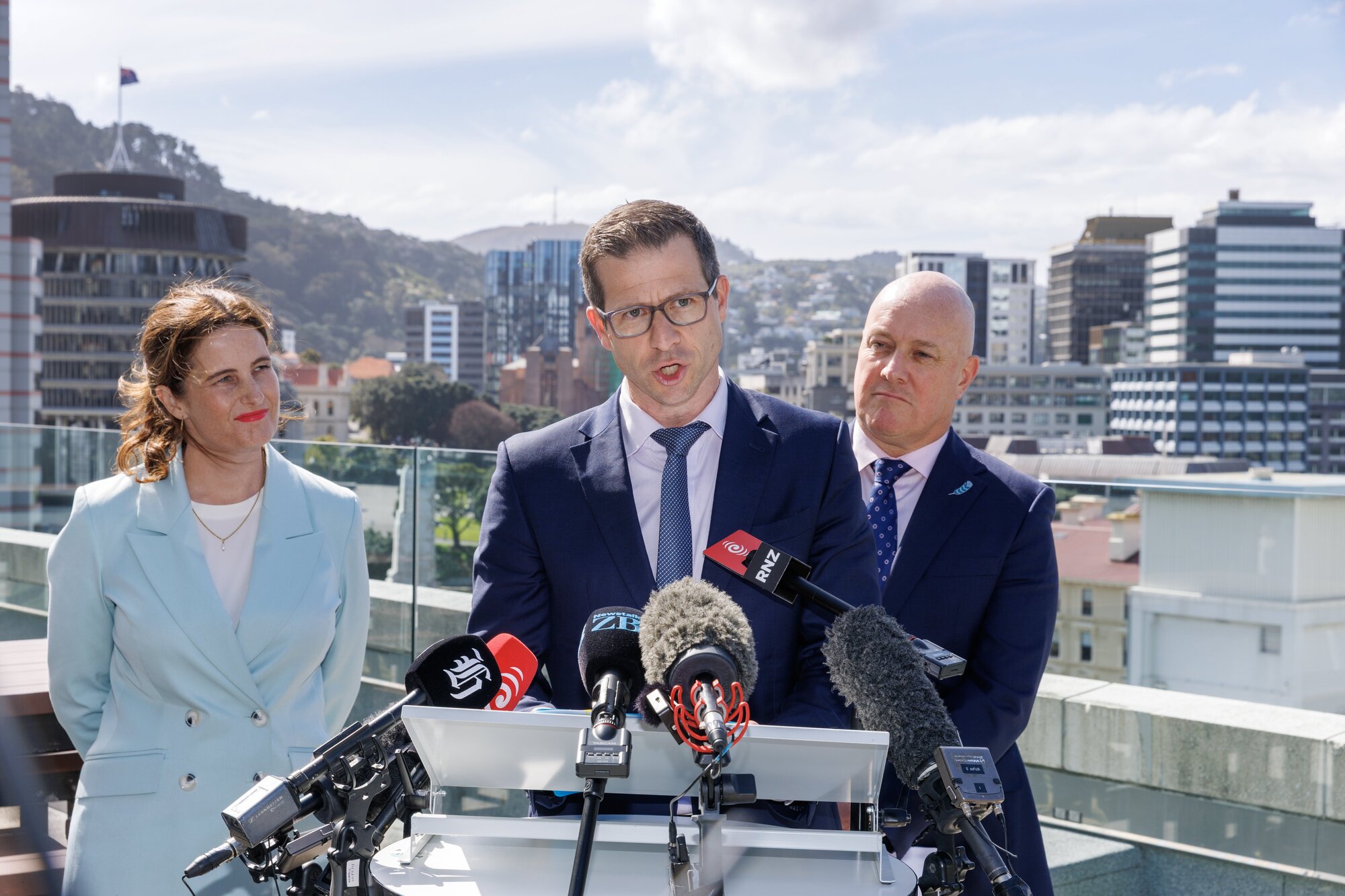 National's Chris Penk said he wasn't fixated on the polls. Photo / Mark Mitchell