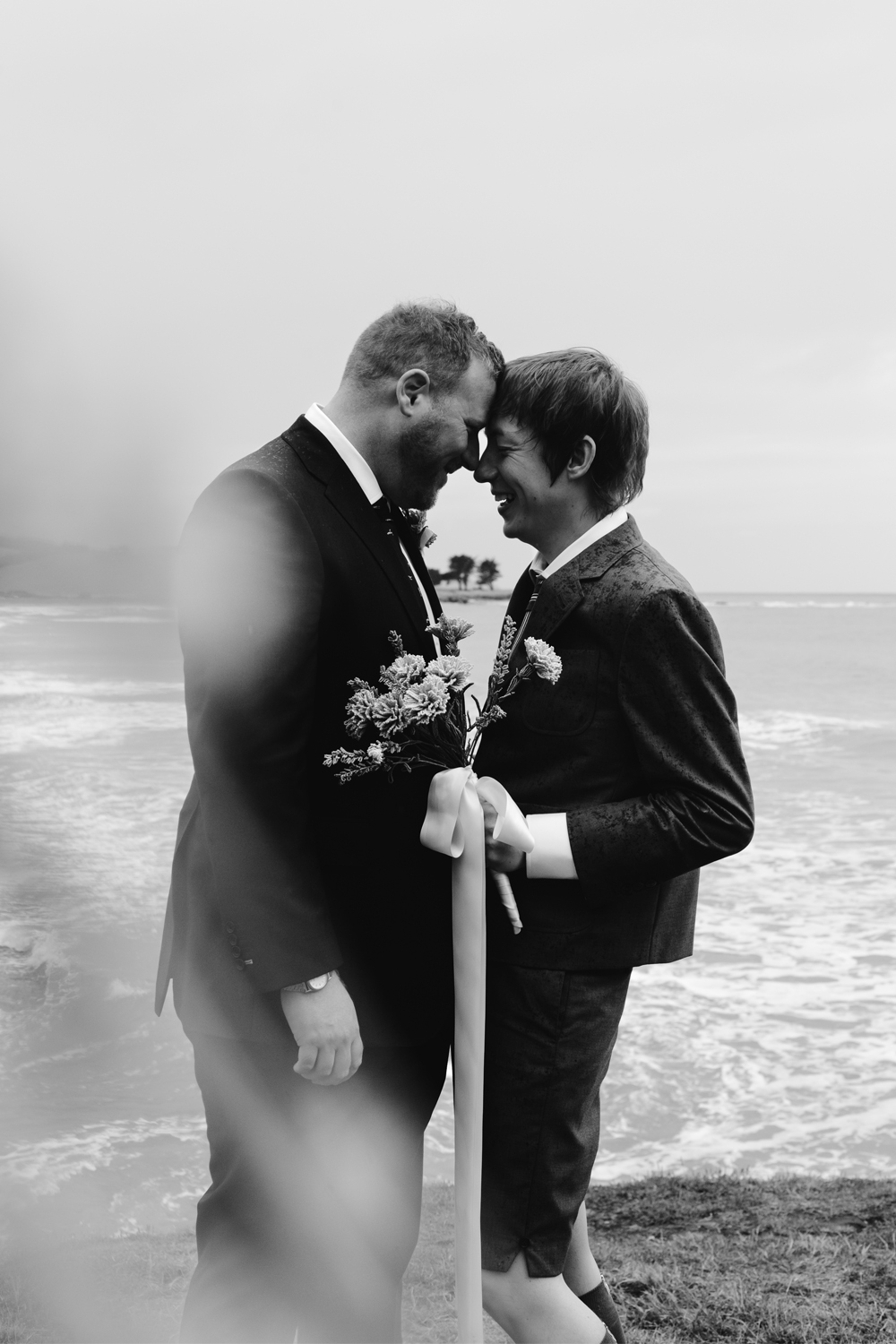 For photographing their big day, the couple didn't want to go the traditional route. Photo / Sara Tansy