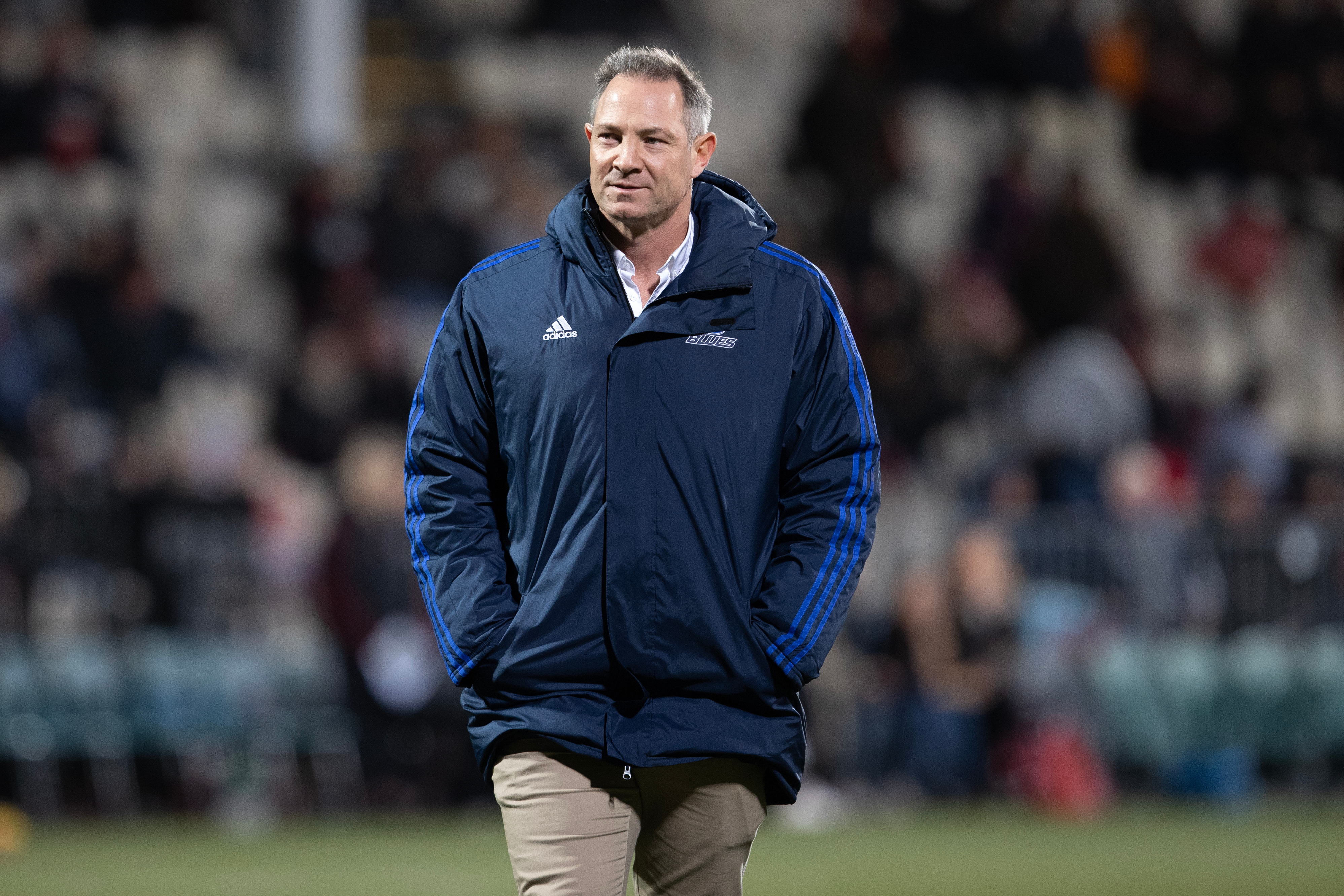 MacDonald's Blues side lost to Robertson's Crusaders in the 2023 Super Rugby Pacific semifinal. Photo / Photosport