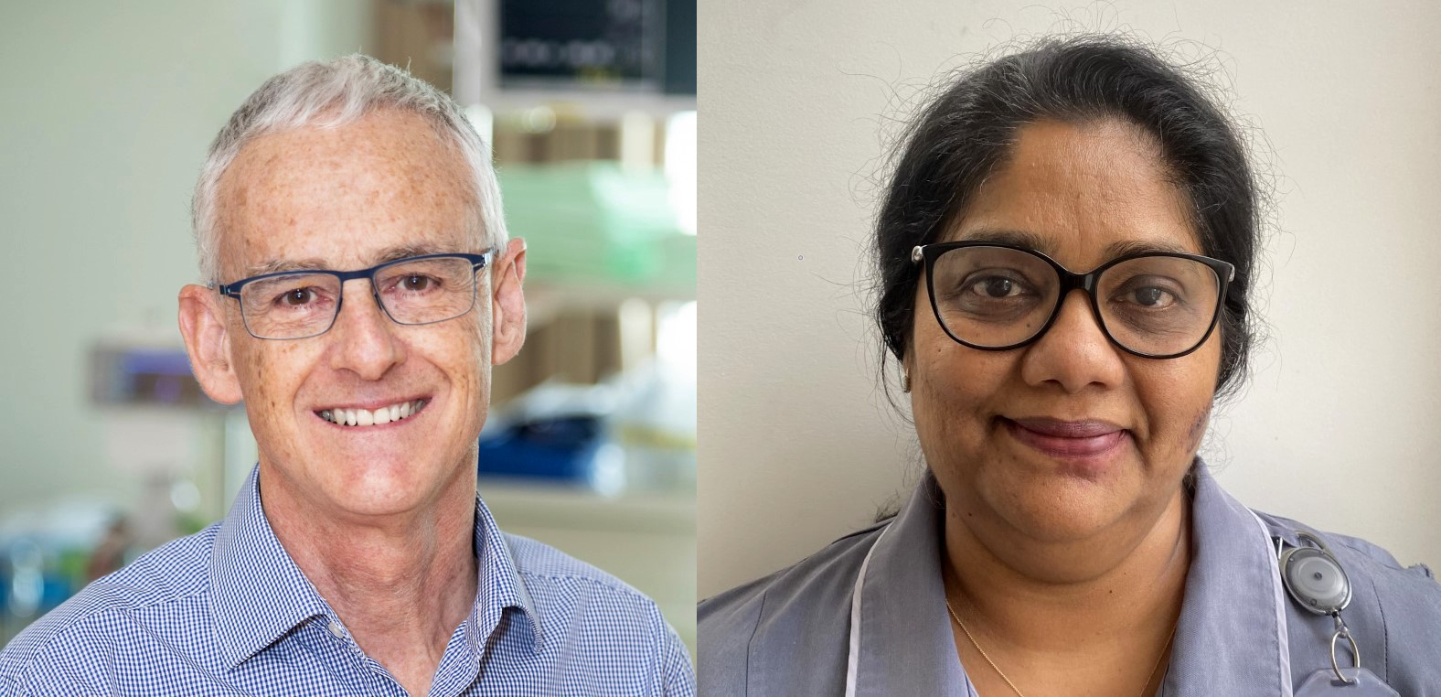 Auckland City Hospital's ICU specialist Dr Colin McArthur, left, and Covid ward nurse unit manager, Joyce Pereira open up on the human cost of Delta. Photo / Supplied