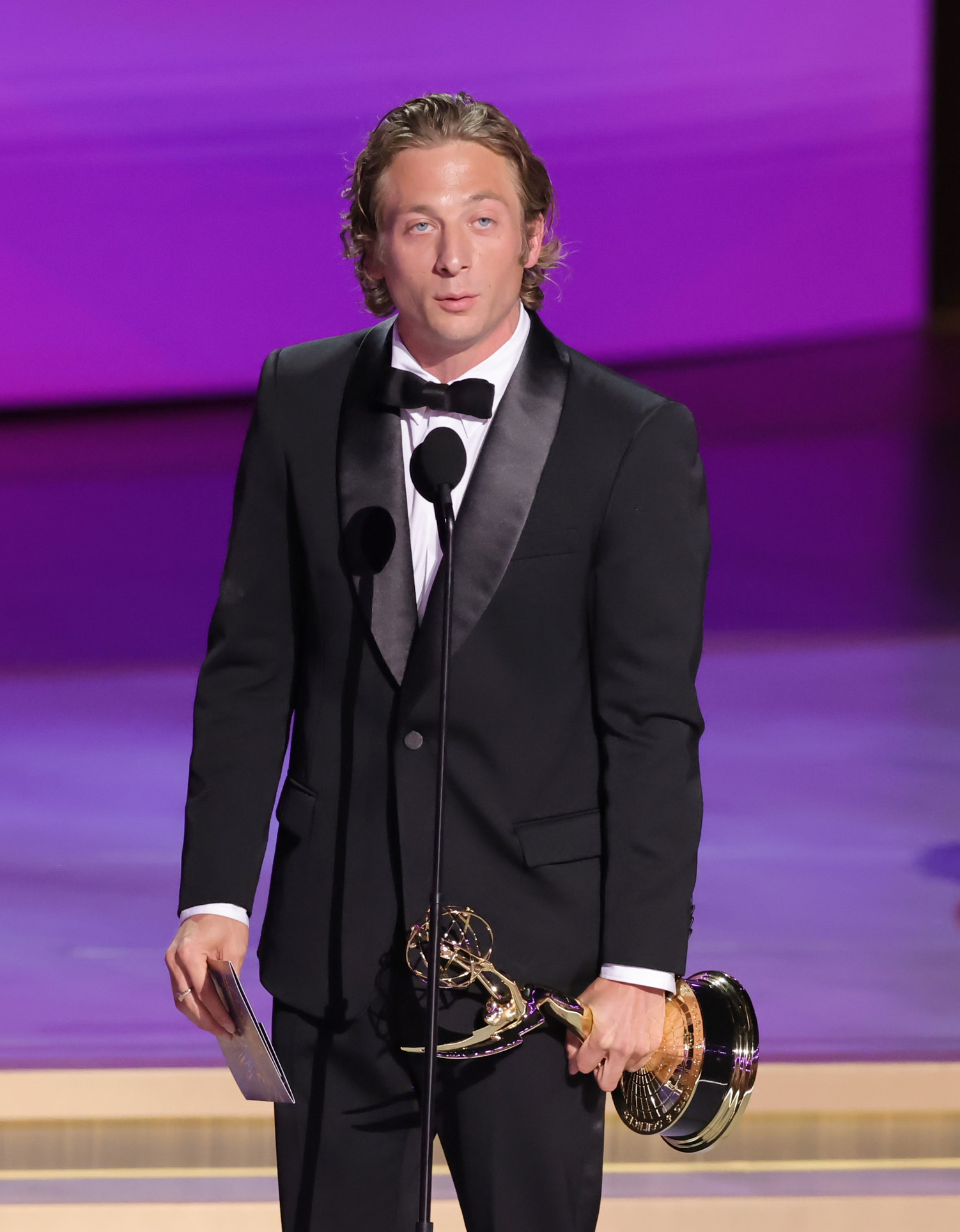 Jeremy Allen White accepts the Outstanding Lead Actor in a Comedy Series award for The Bear at the 76th Primetime Emmy Awards. Photo / Getty Images