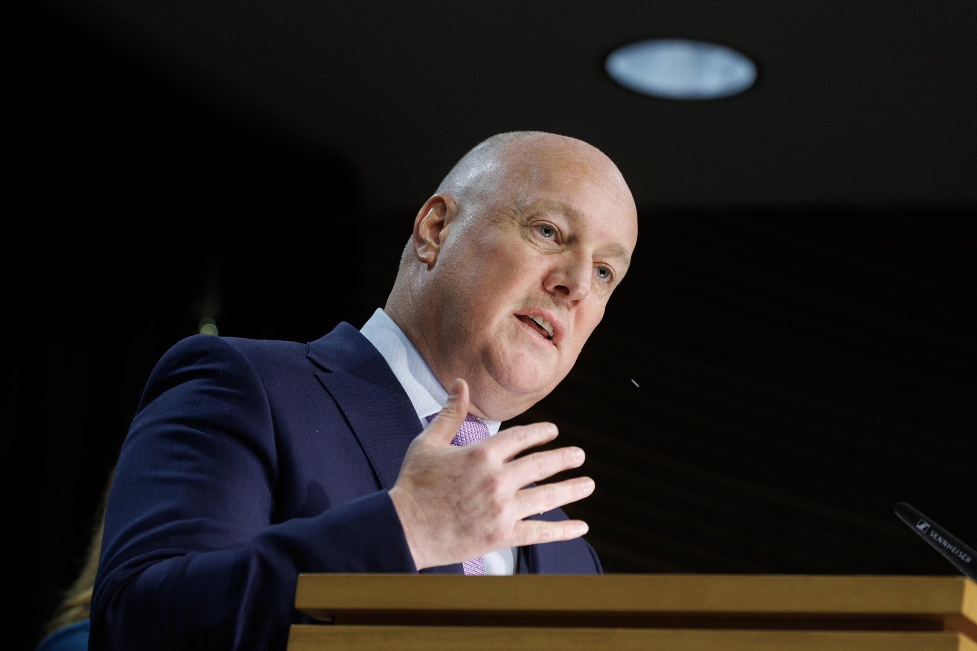 Prime Minister Christopher Luxon has trumpeted the drop in victims of violent crime and the falling number of serious young offenders, though experts and officials have questioned how much this has to do with his Government. Photo / Mark Mitchell





 














