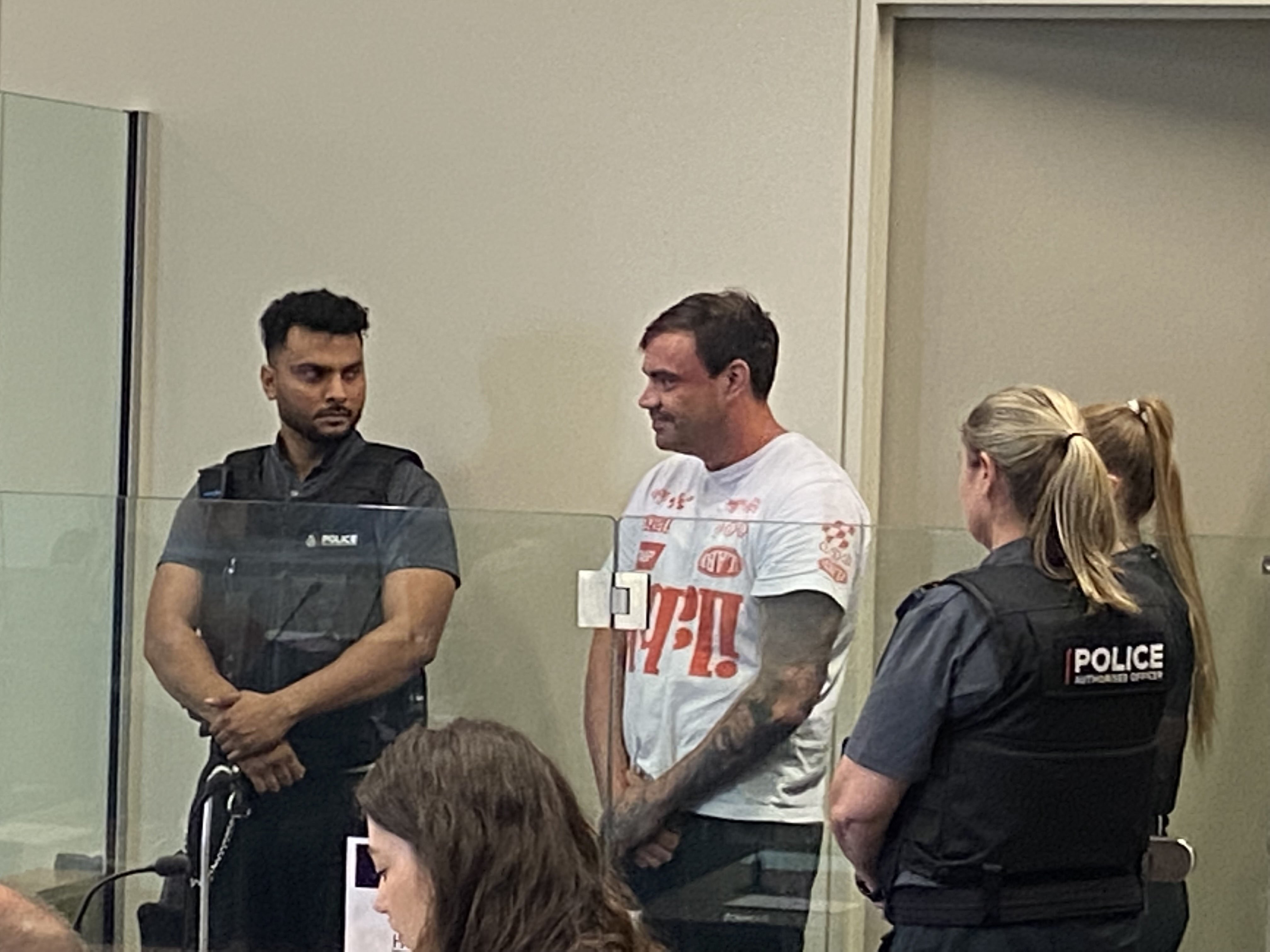 Jamie Maihi Perfect appears in the North Shore District Court on April 4 after being charged with kidnapping and assaulting a woman in Beach Haven. Photo / George Block

