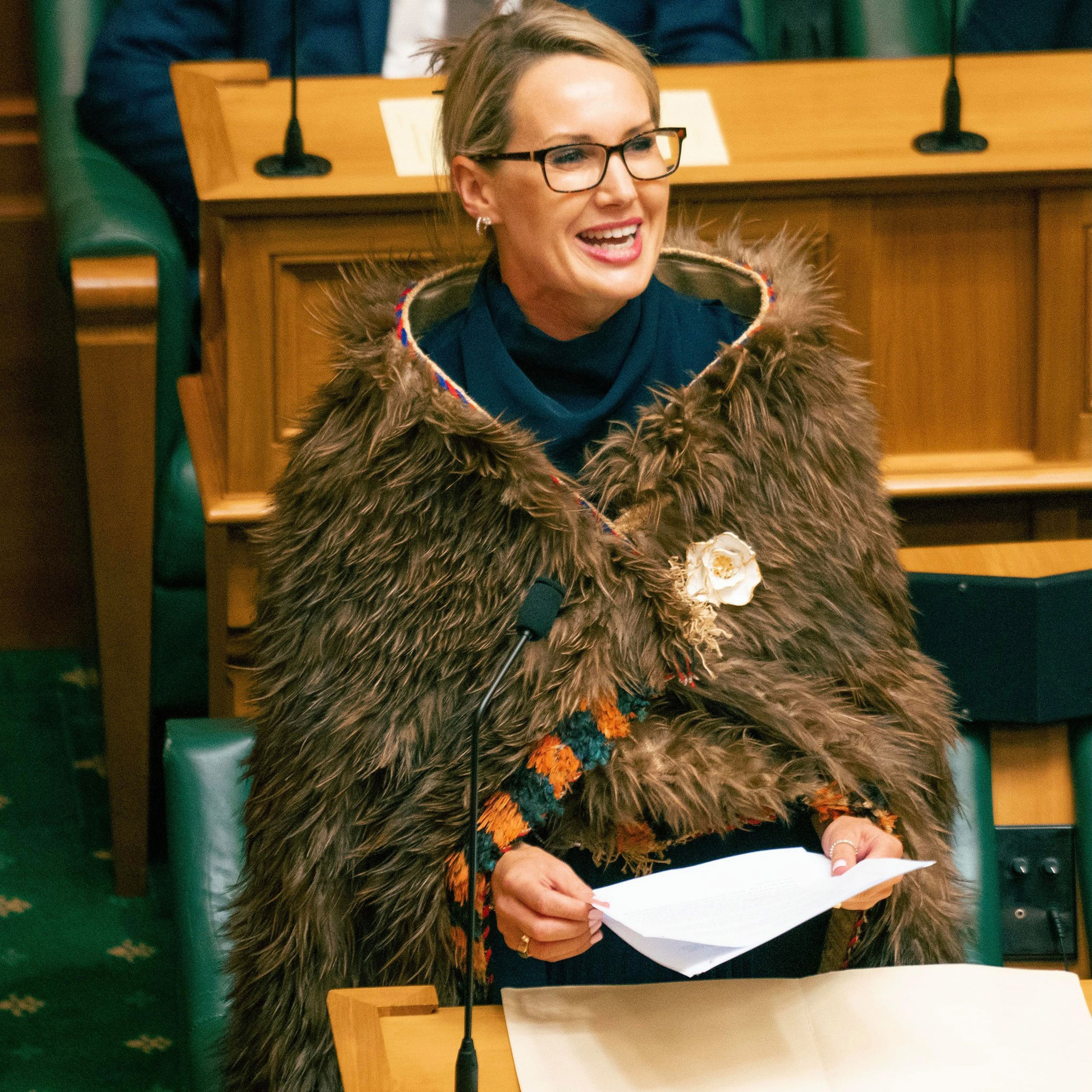 Nicola Grigg delivering her maiden speech in 2021. Photo / Claire Trevett