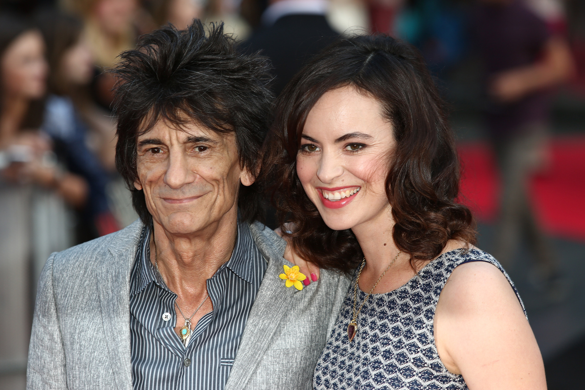 Ronnie Wood and Sally Humphreys. Photo / Getty