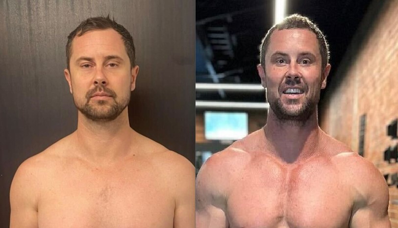 Coast radio star Sam Wallace has undergone a complete health and fitness transformation. Photo / Instagram