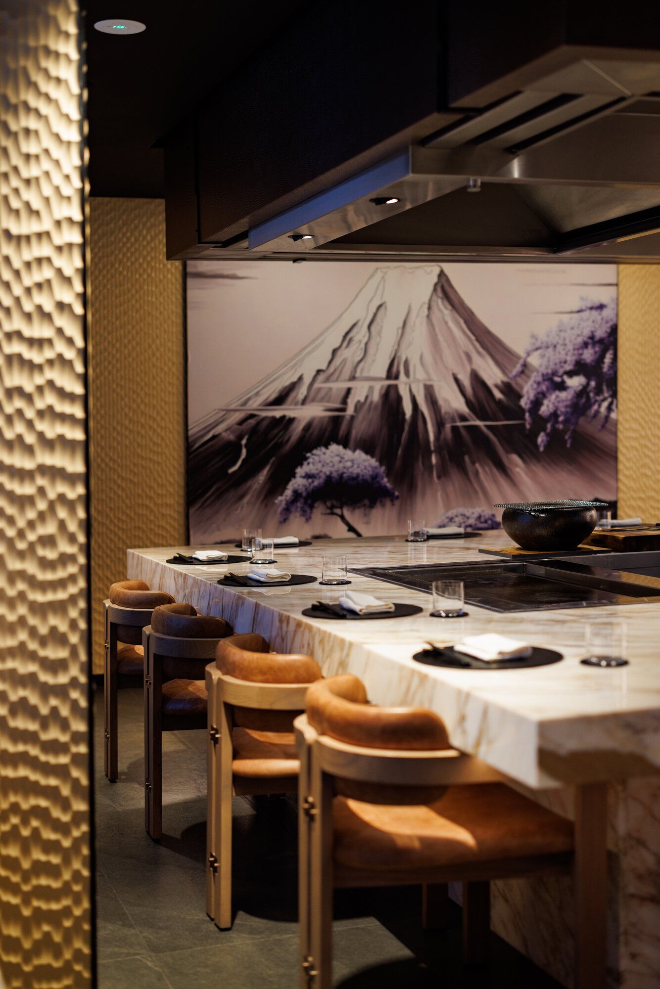 Kureta at JW Marriott Auckland seats 30 people at a time, with two dinner services per night. Photo / Babiche Martens