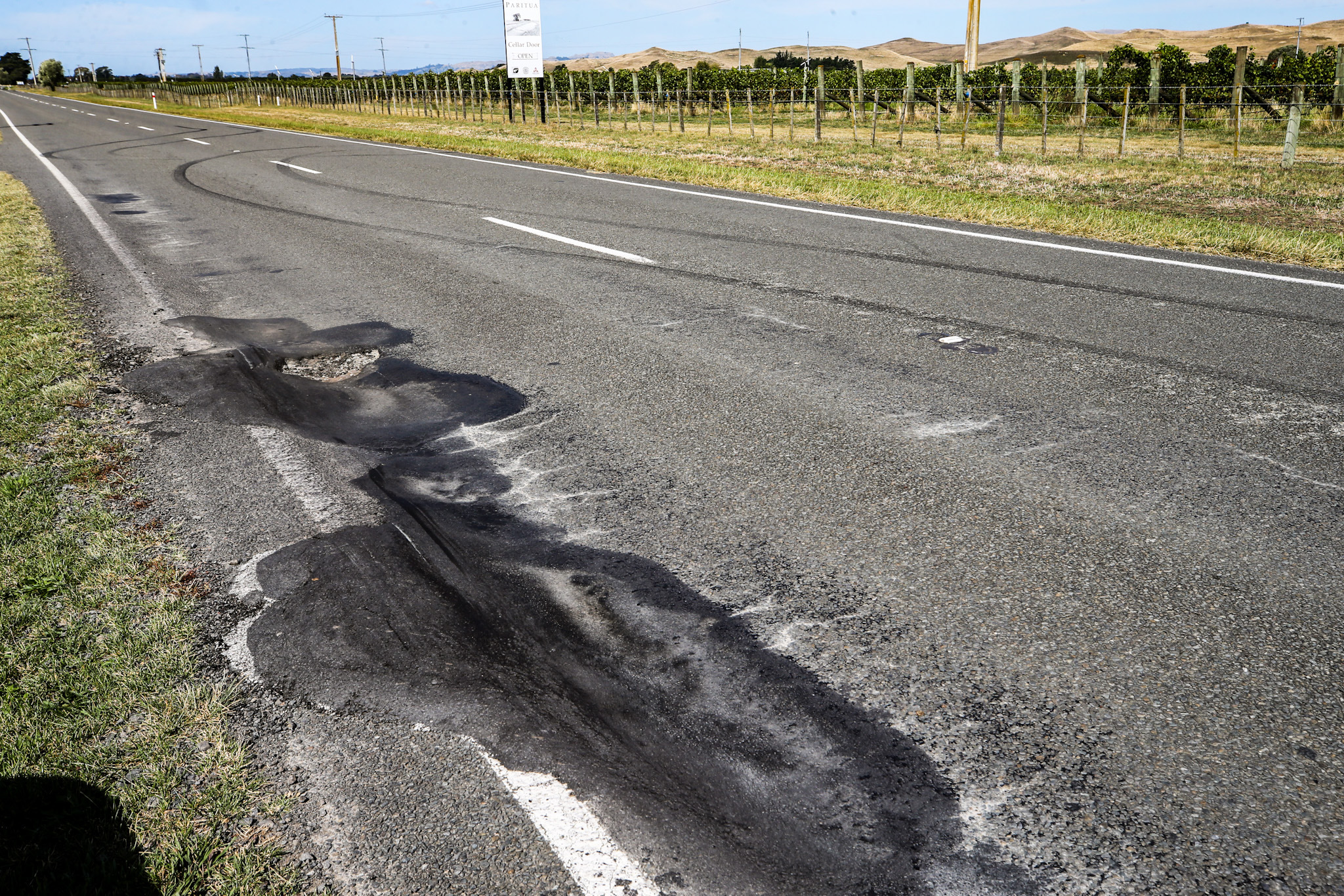 State Highway 50, pictured this week, looms as a benefactor of the proposed national pothole fund. Photo / Paul Taylor