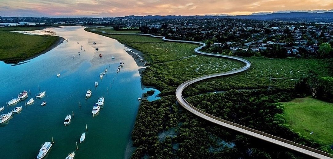 An impression of the completed Te Whau coastal pathway. Photo / Supplied