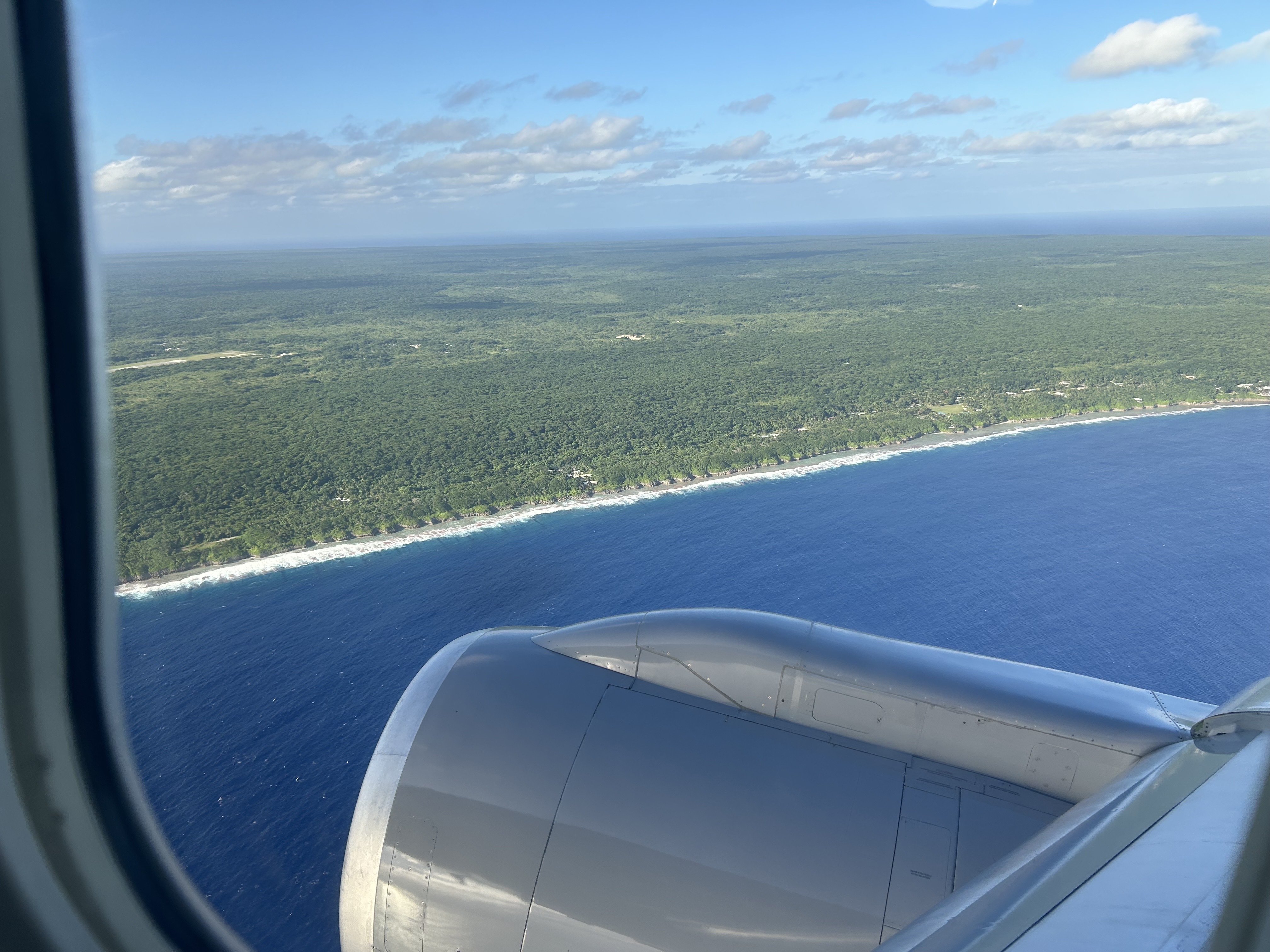 Prime Minister Christopher Luxon was treated to a stunning flyover of Niue ahead of his arrival. Photo / Adam Pearse