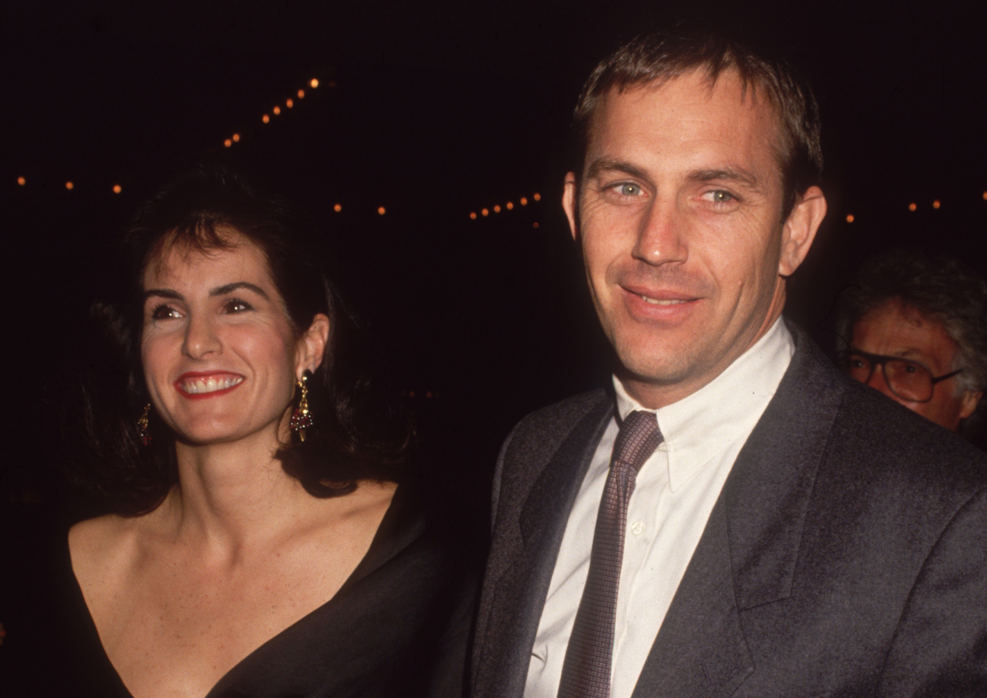 Kevin Costner and his ex-wife Cindy Silva in 1992. The pair split around when Costner was filming Waterworld. Photo / Getty Images