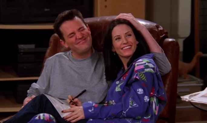 The writers had the scene ready to go but Matthew Perry convinced them to cut it.