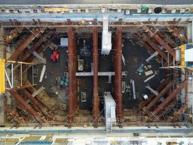 Seascape's foundations are the deepest in Auckland CBD. Photo / Jason Oxenham