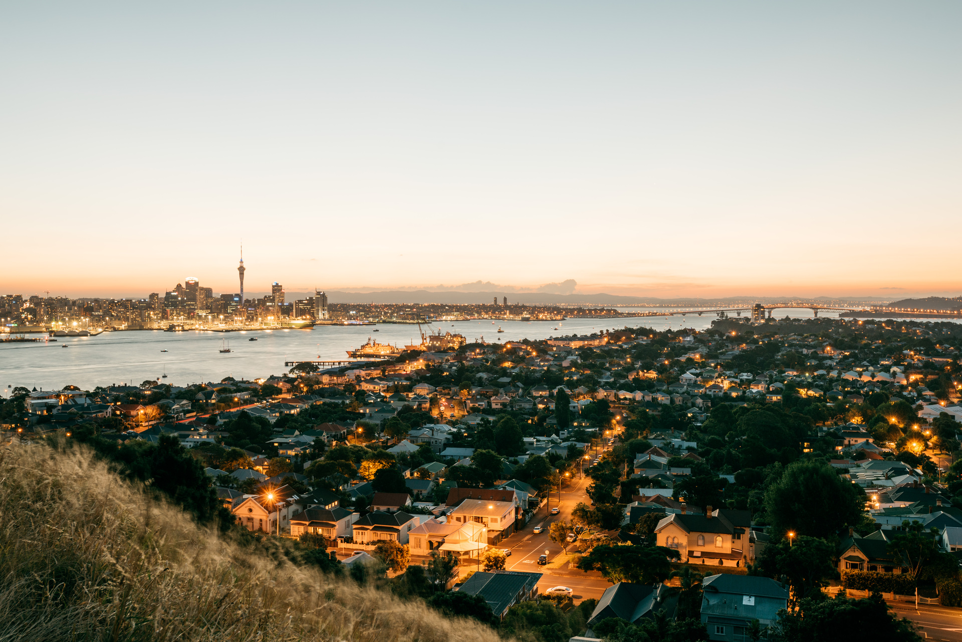 The stunning view from Devonport's Mount Victoria. Photo / David St George
