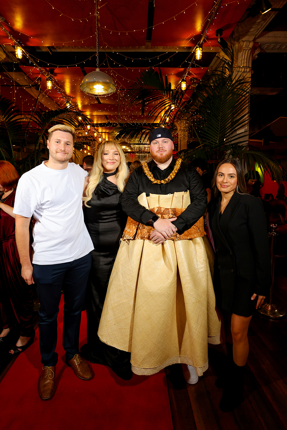 The team from Tahi FM on the Taite Music Prize red carpet. Photo / Dave Simpson