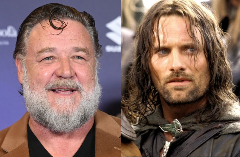Russell Crowe passed on the chance to play Aragorn in the Lord of the Rings franchise. The role went to Viggo Mortenson. Photos / Getty Images, New Line Cinema