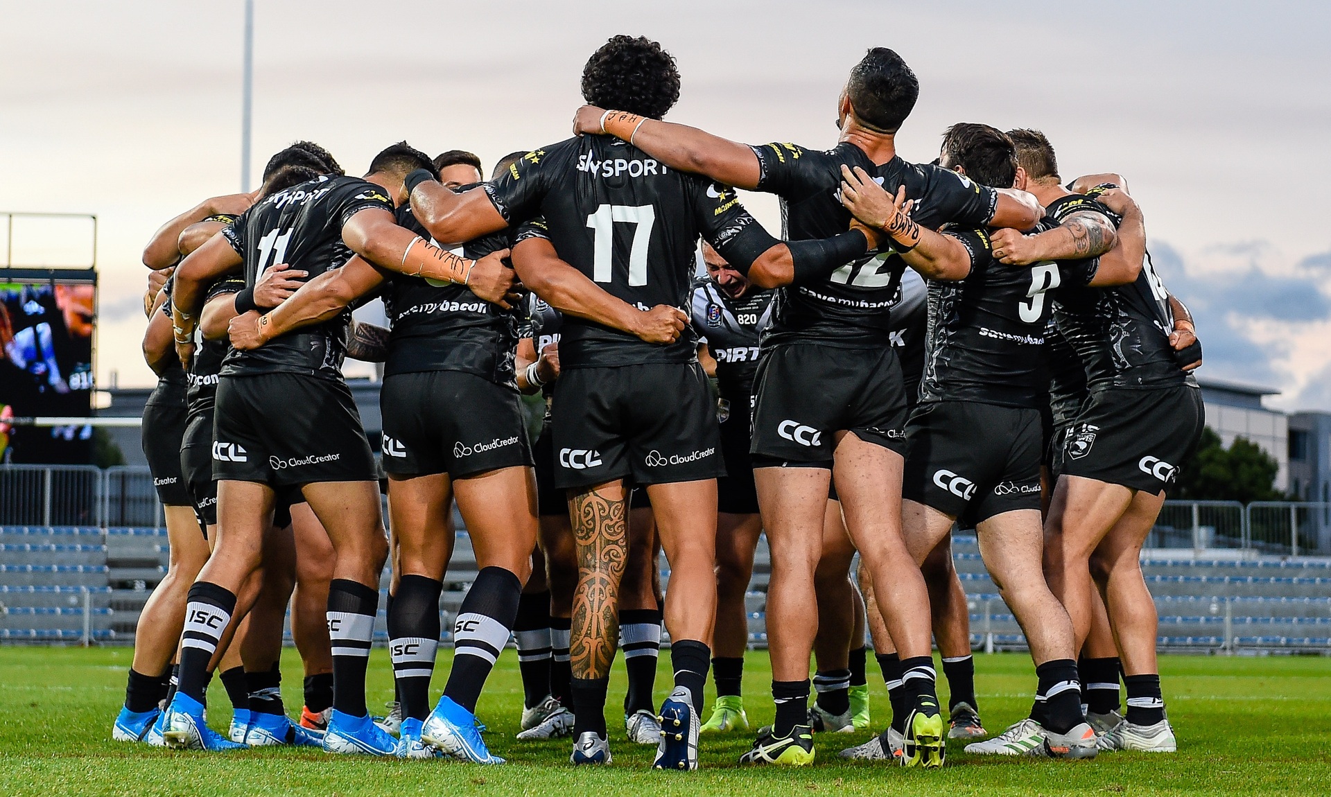 The Kiwis perform the haka before the test against the Great Britain Lions in Christchurch in 2019. The Kiwis return for the first time since then on Labour Weekend. Photo / Photosport
