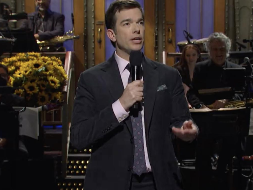 John Mulaney hosted SNL at the weekend, revealing his strange ordeal breaking up with his drug dealer. Photo / NBC