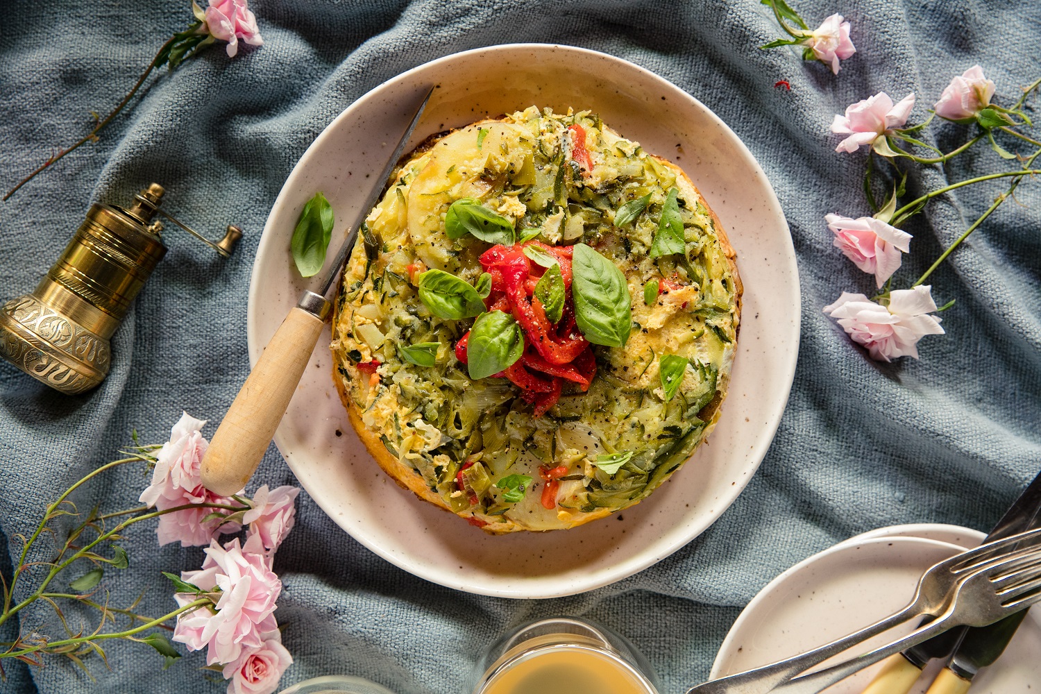 Serve this Spanish-style frittata with crusty bread and a simple tomato salad. Photo / Babiche Martens