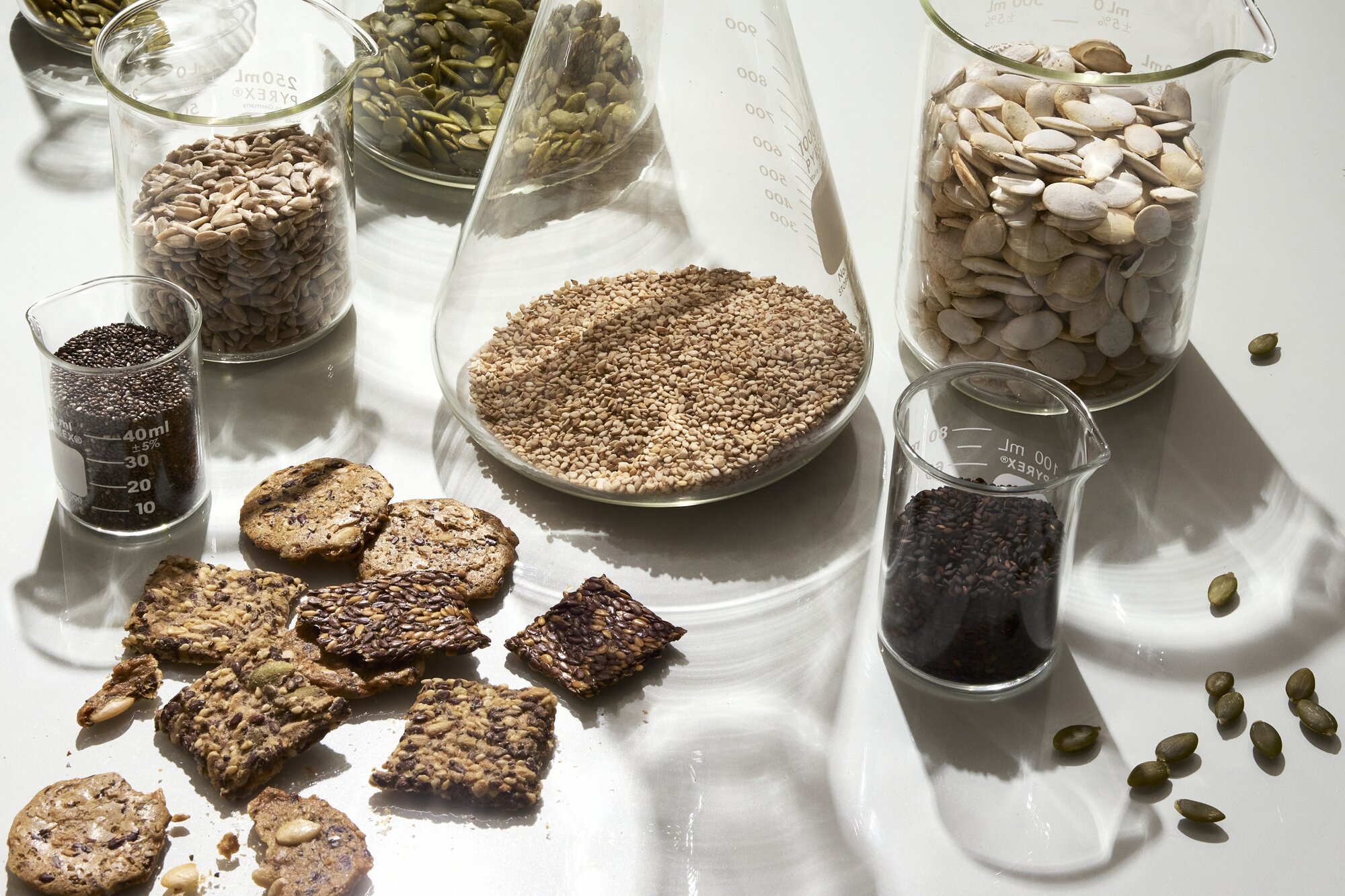 Certain seeds, like chia seeds and flax seeds, tend to have more fibre and heart-healthy omega-3 fatty acids. Photo / Bobbi Lin, The New York Times