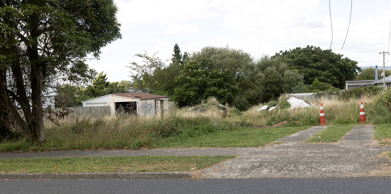 How the site at 17A and 17B Bellingham Cres looks today. Photo / Andrew Warner