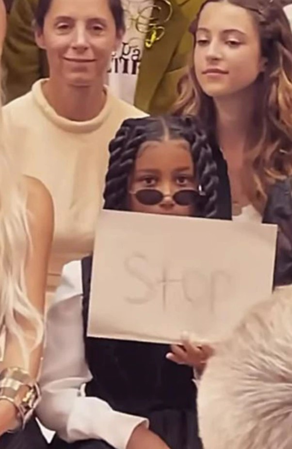 North West had a message for photographers. Photo / Instagram @kimkardashian