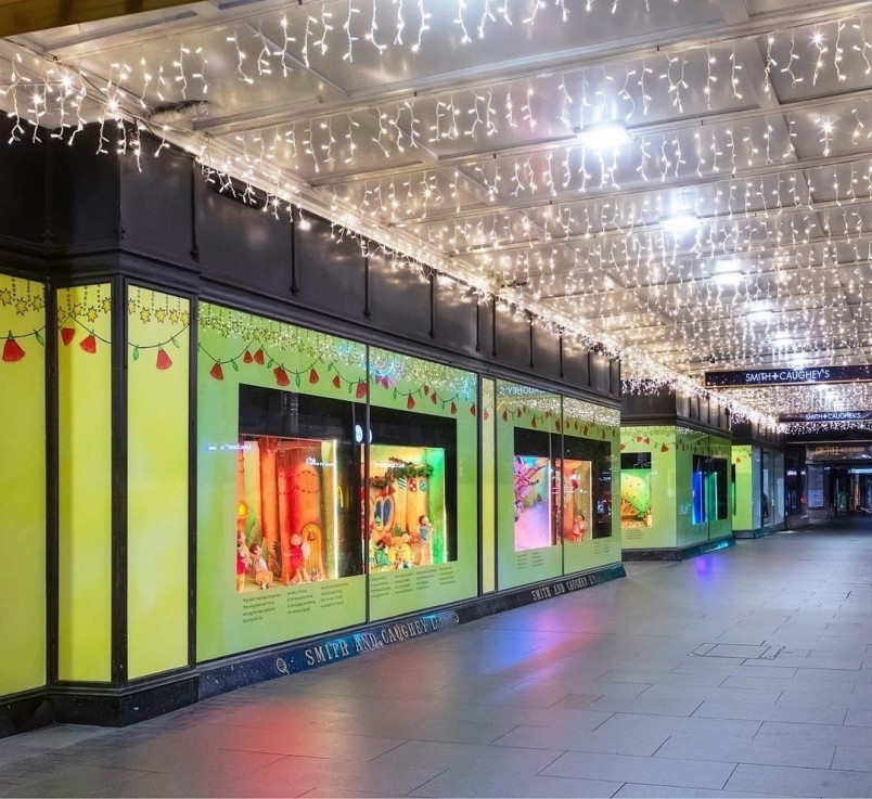 The window display at Smith & Caughey's departmnet store depicts a forest fairy community working together under the shade of pōhutukawa  trees. Photo / Supplied