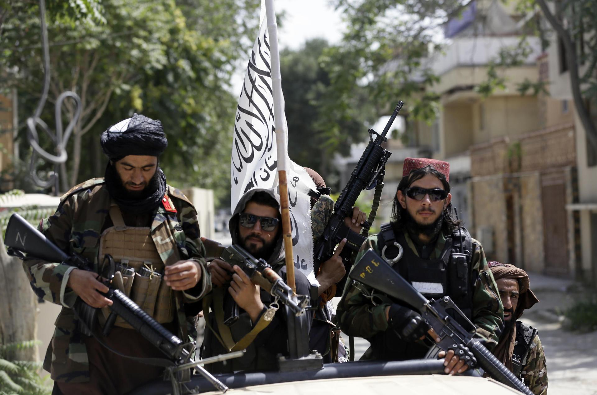 Taliban fighters in Kabul, Afghanistan. Photo / AP