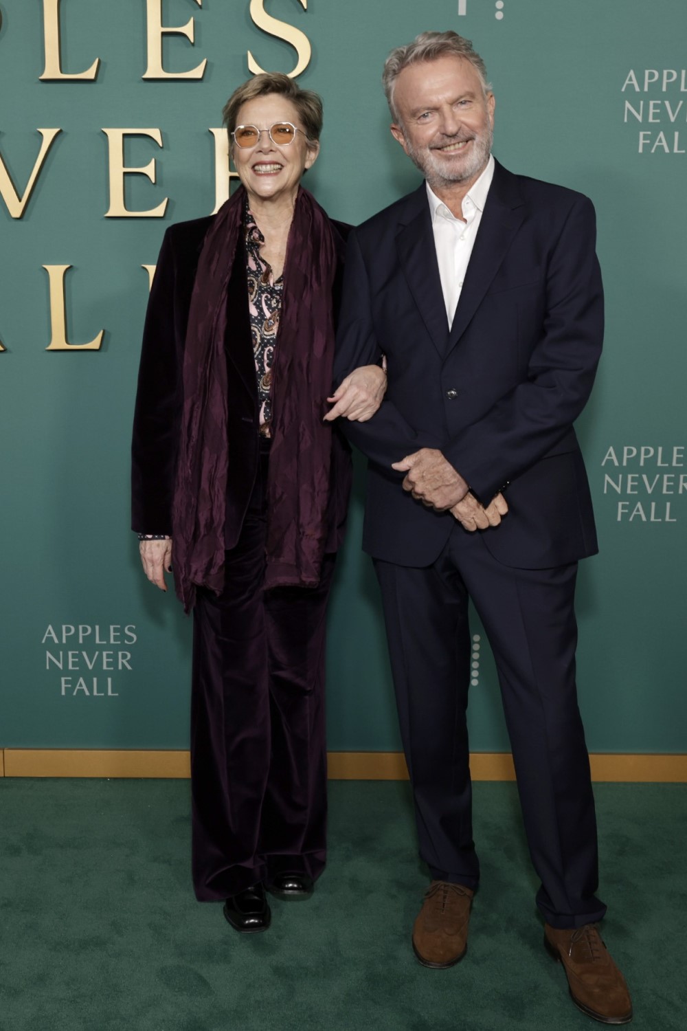 Sam Neill has recently returned home from Hollywood after doing his bit on the green carpet - alongside Annette Bening - to promote Peacock series Apples Never Fall. Photo / Getty Images