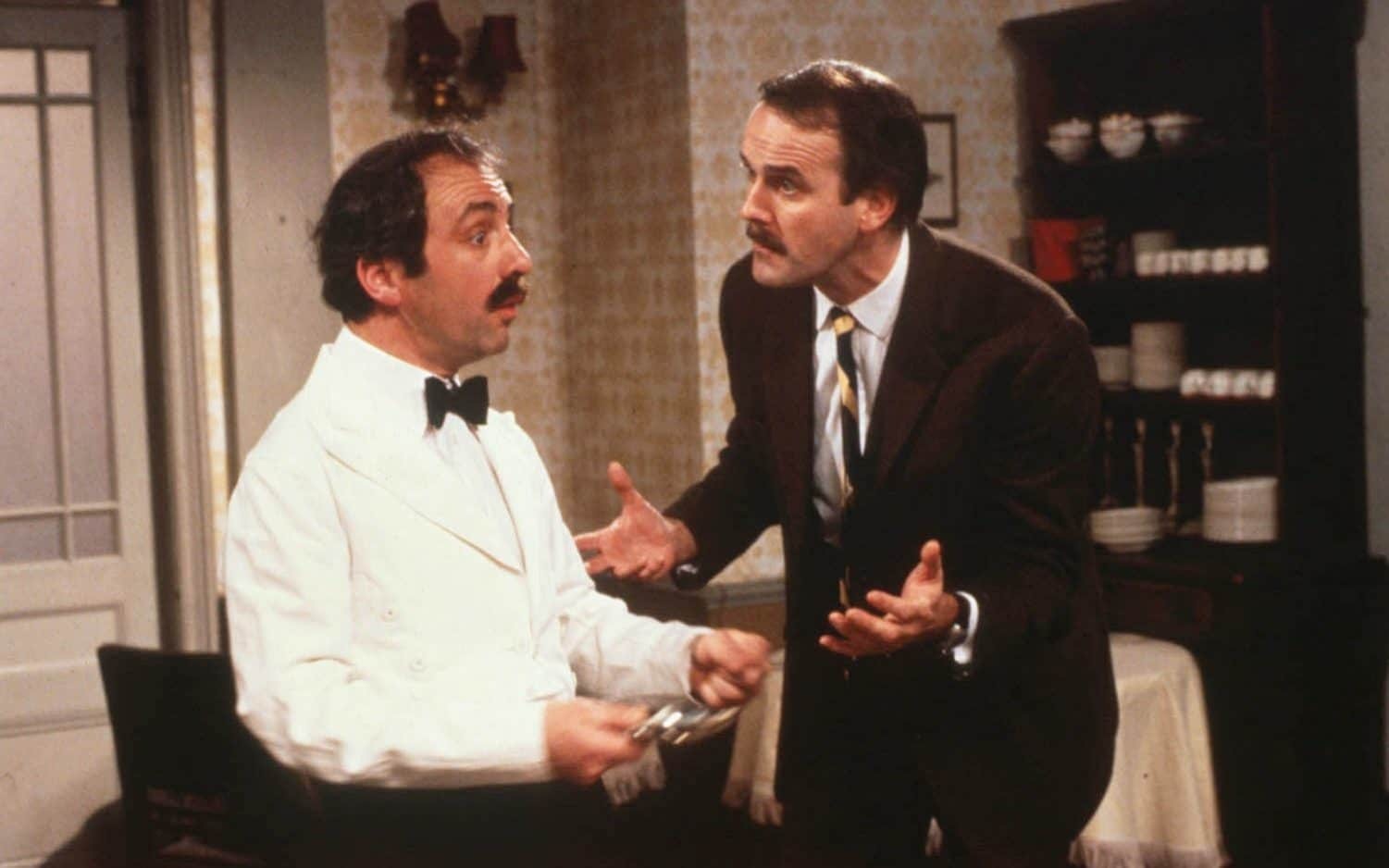 Fawlty Towers, starring Andrew Sachs and John Cleese, was named the best British sitcom.