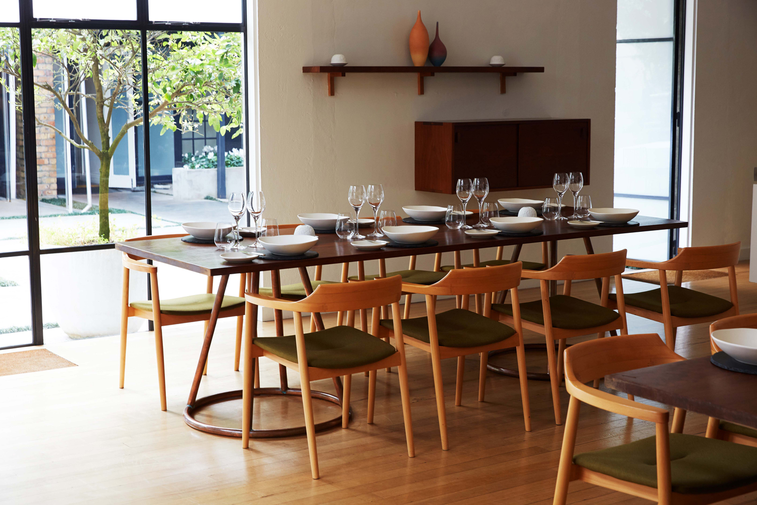The private dining room at The French Cafe.