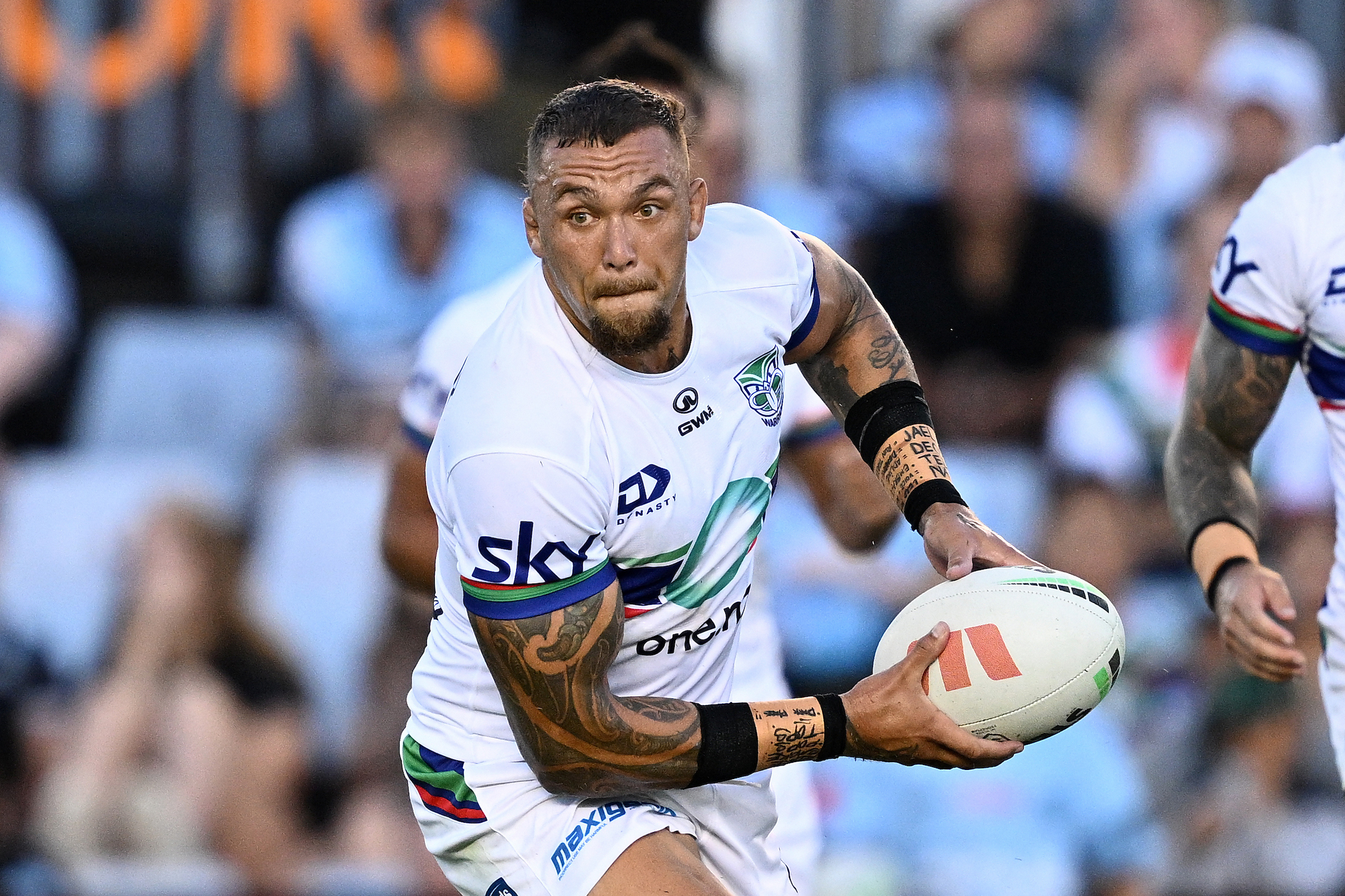 James Fisher-Harris put in a strong performance for the Warriors during their NRL Pre-Season Challenge Round 1 match against the Cronulla-Sutherland Sharks in Sydney. Photo / AAP / Photosport