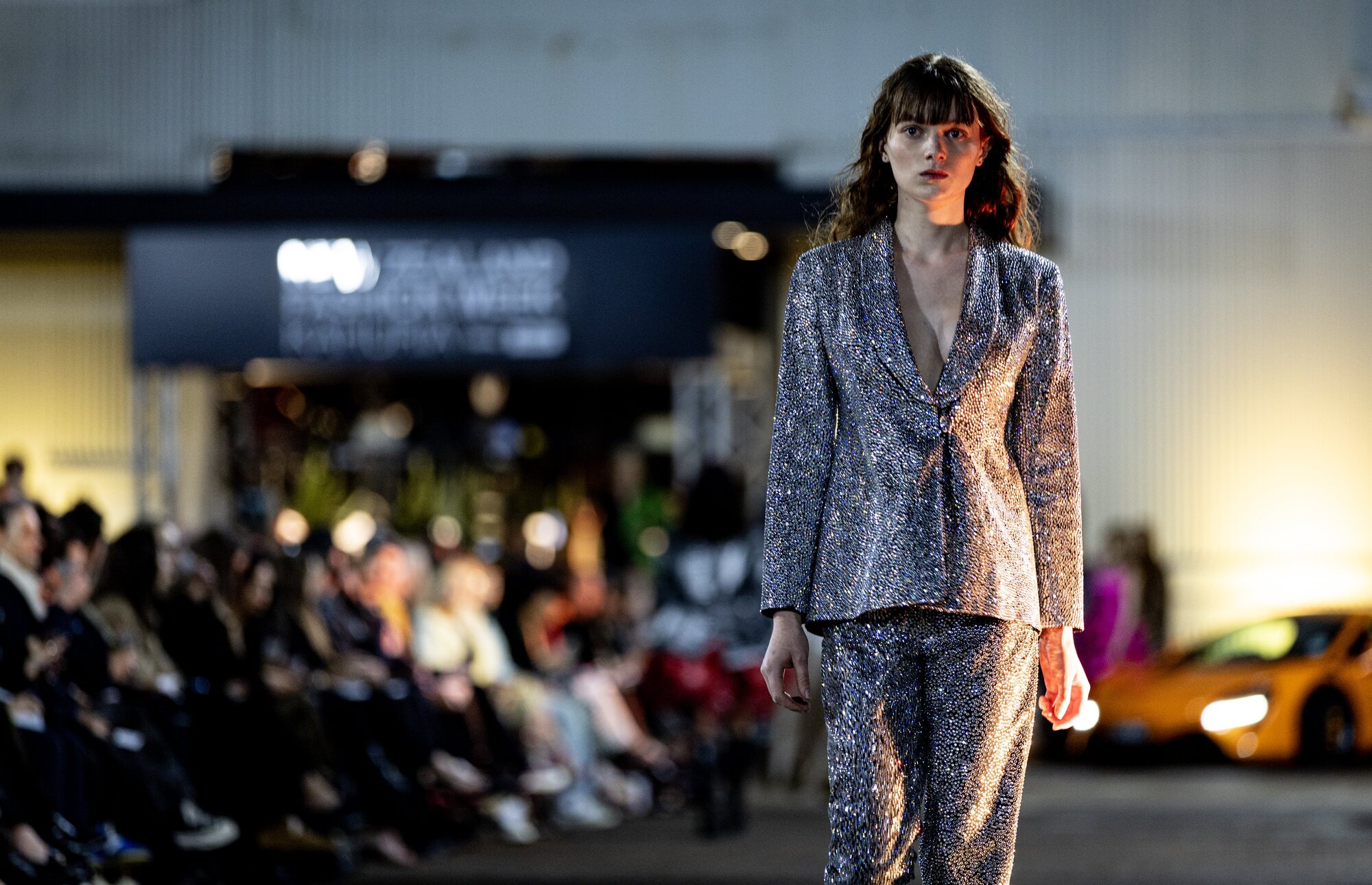 Model Sylvia wears a World Swarovski suit from 2008. Photo / Dean Purcell