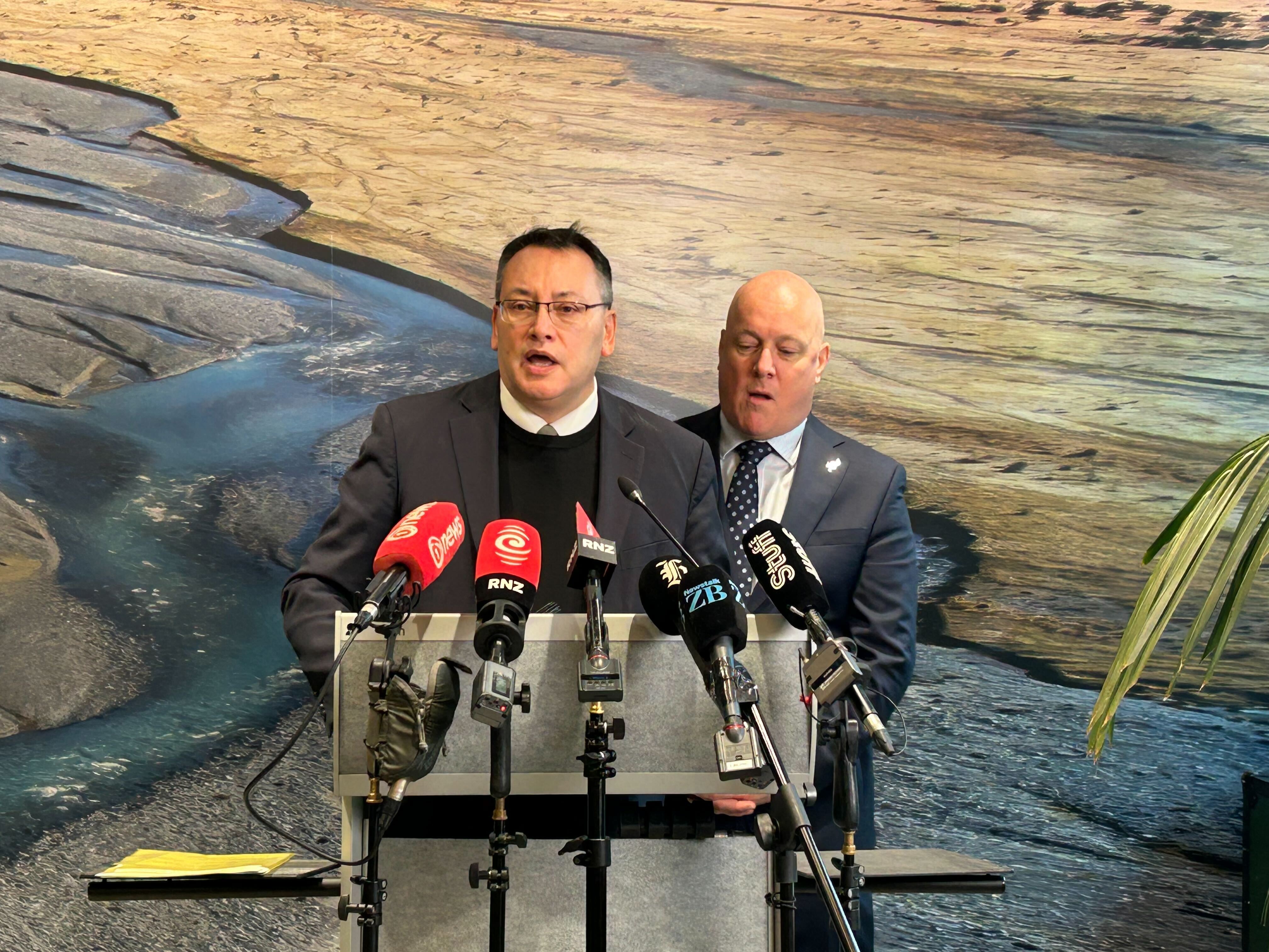 Reti and Luxon said it was a major move for the country. Photo / Annaleise Shortland