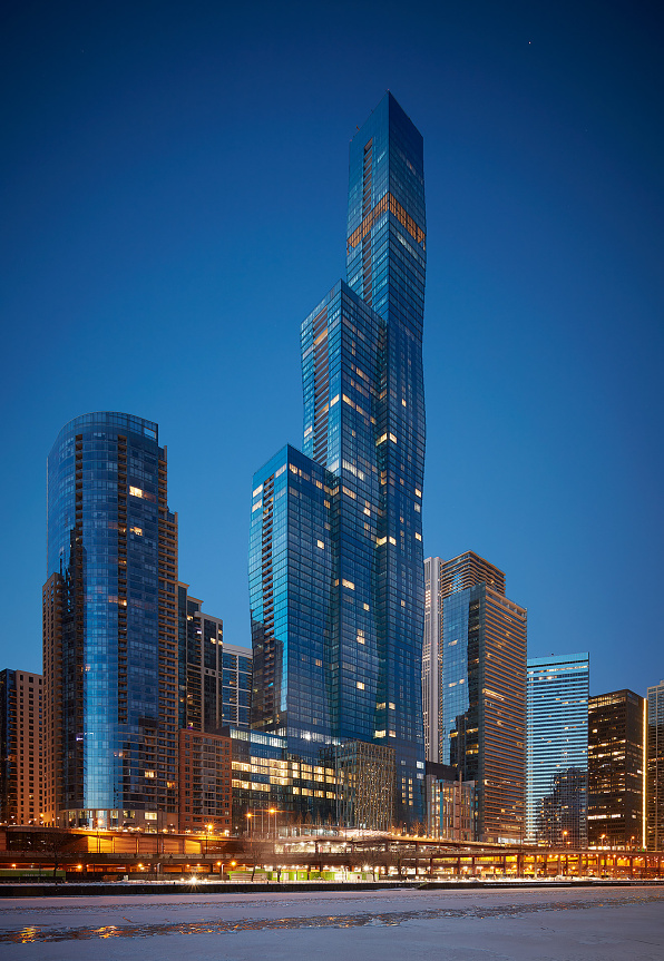 The St. Regis Chicago, the third-tallest building on the