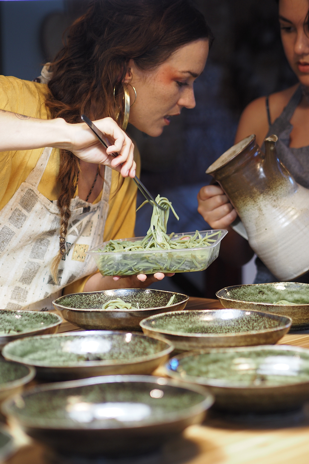 Mikassa Mains hosts vegetarian degustation dinners for small groups at her Waitakere Ranges home. Photo / Supplied