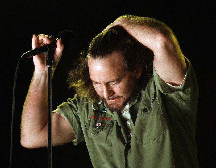 Pearl Jam lead singer Eddie Vedder. Photo / AP