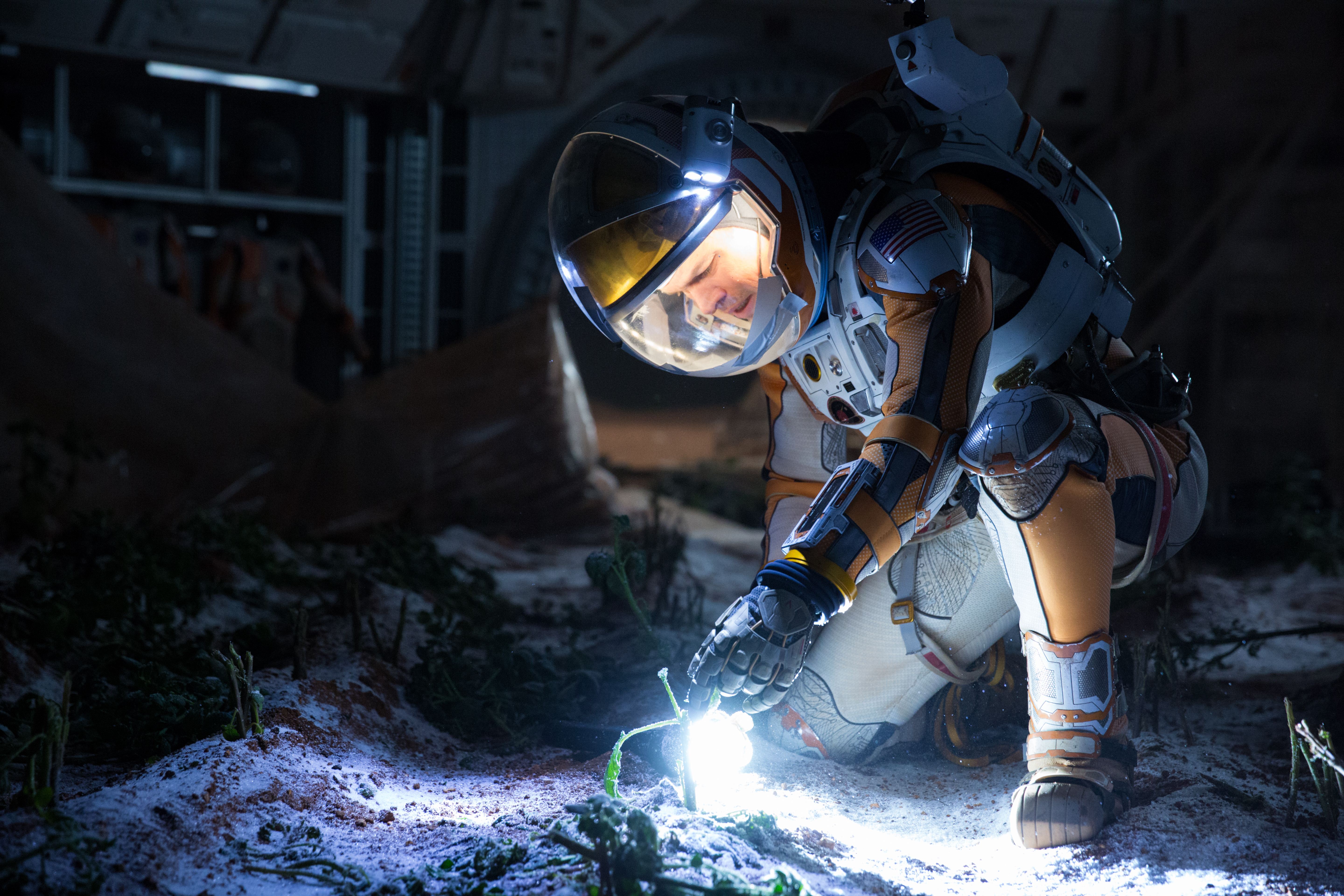 Matt Damon stars in The Martian, which is a movie and not based on a true story.