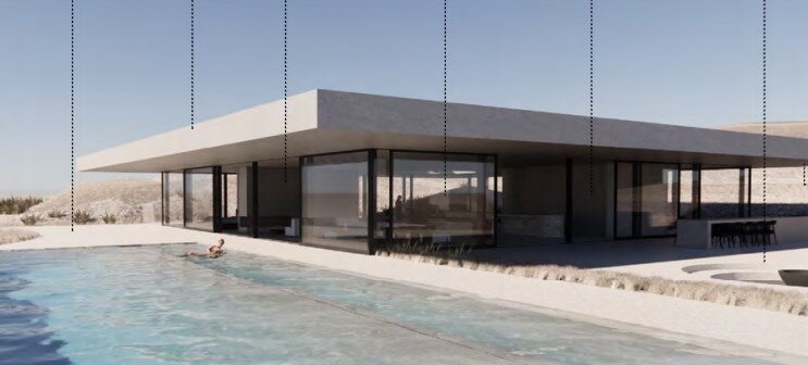  Plans for the new Te Arai South house, applied for by an entity associated with Rod Drury. Architects Monk Mackenzie designed what they called the Dune House for the site.